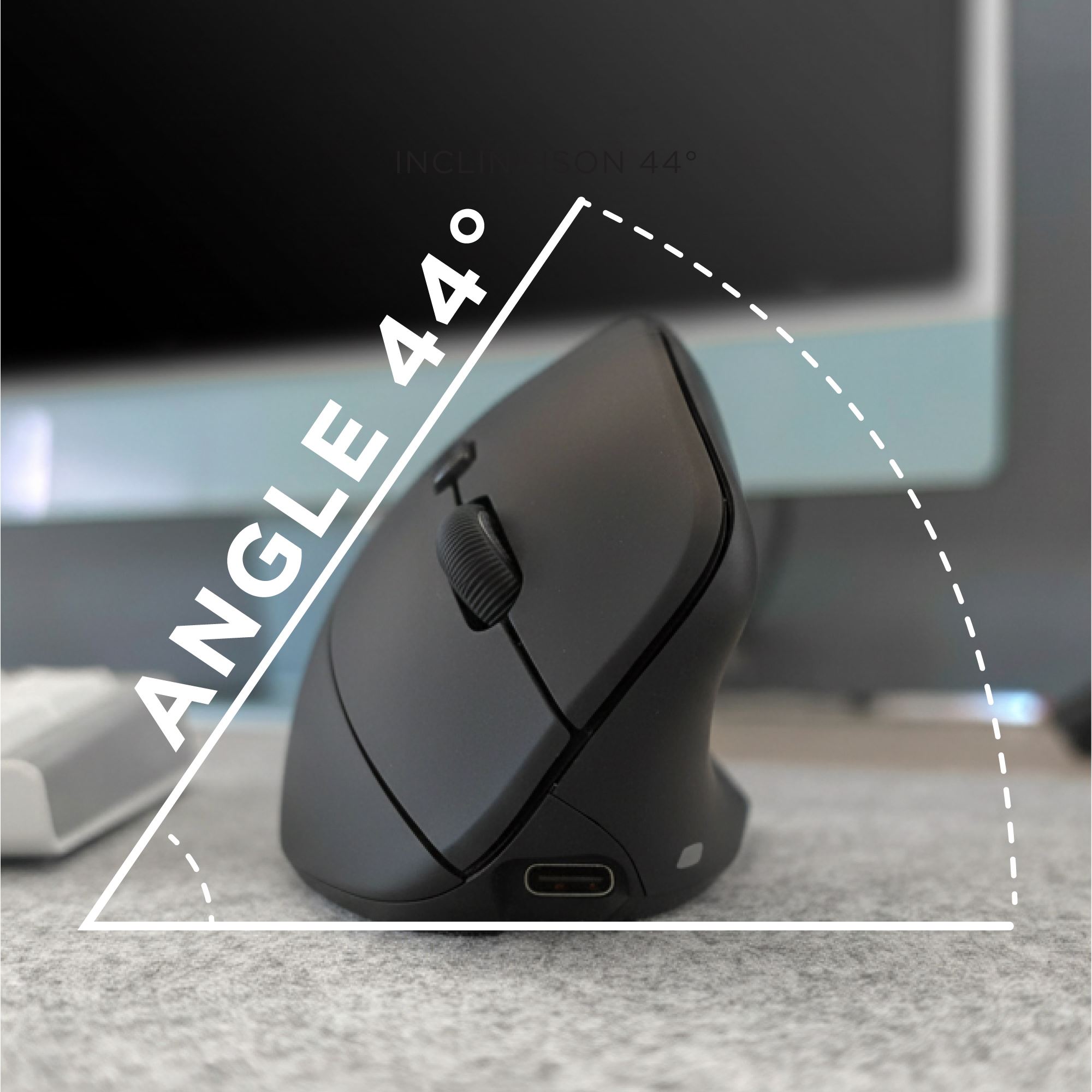 Souris sans fil ergonomique verticale ultra légère6
