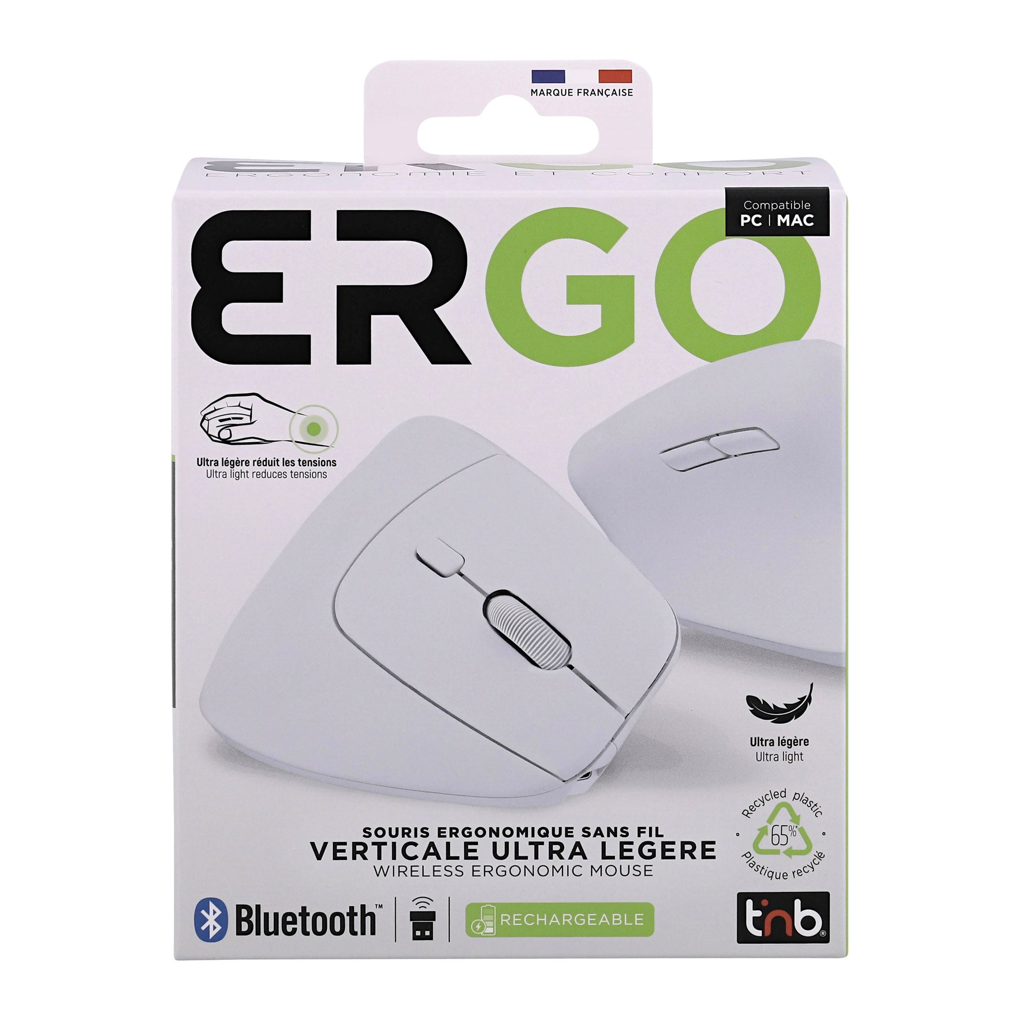 Souris sans fil ergonomique verticale ultra légère6