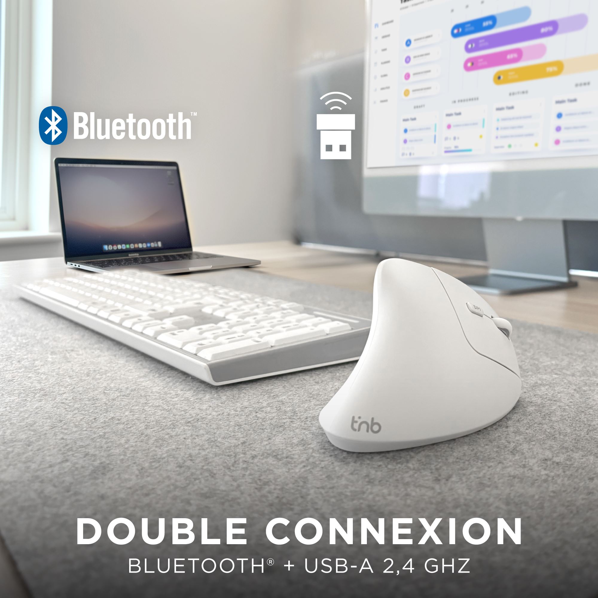 Ultra-lightweight ergonomic vertical wireless mouse5