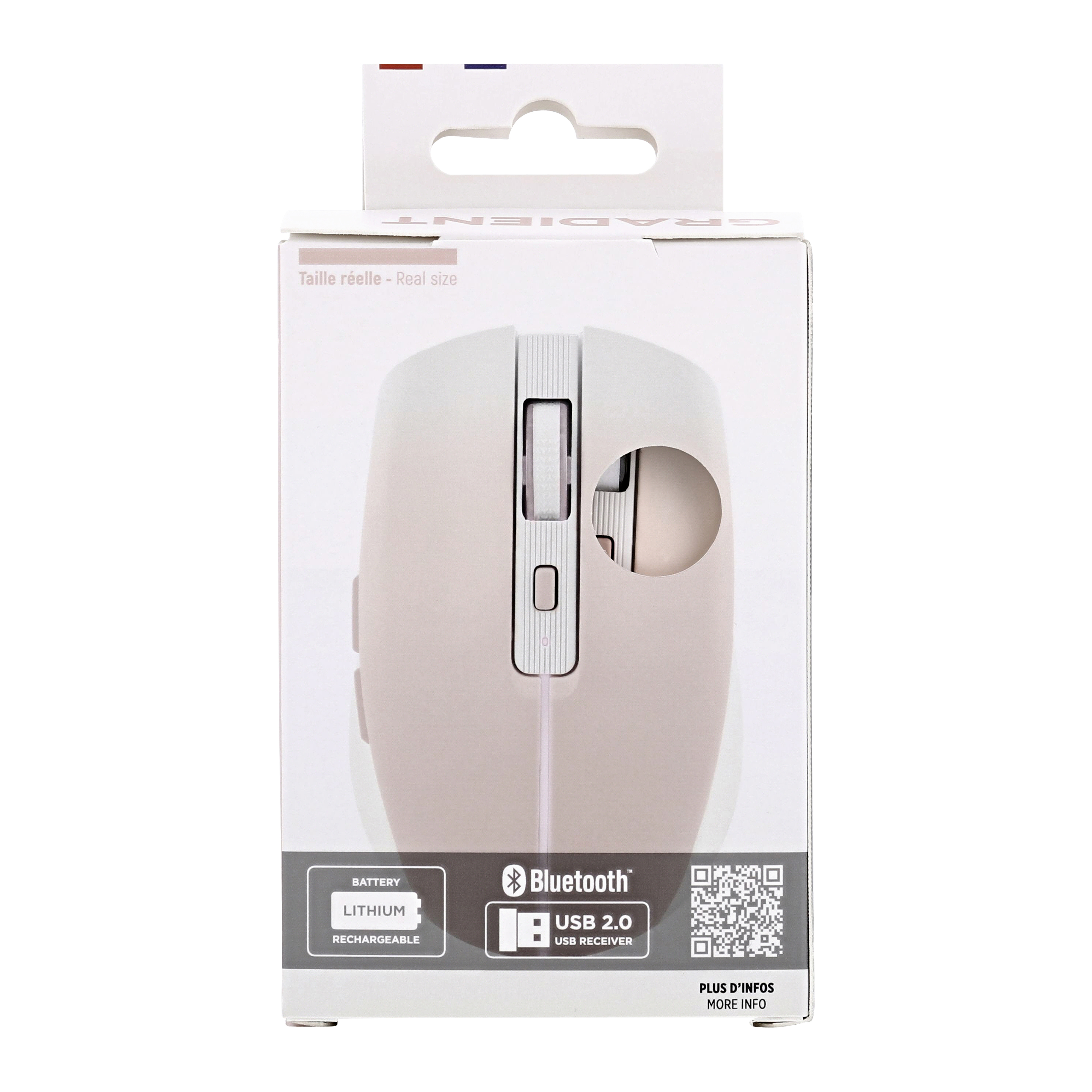 DUAL CONNECT rechargeable colorful mouse pink - GRADIENT7