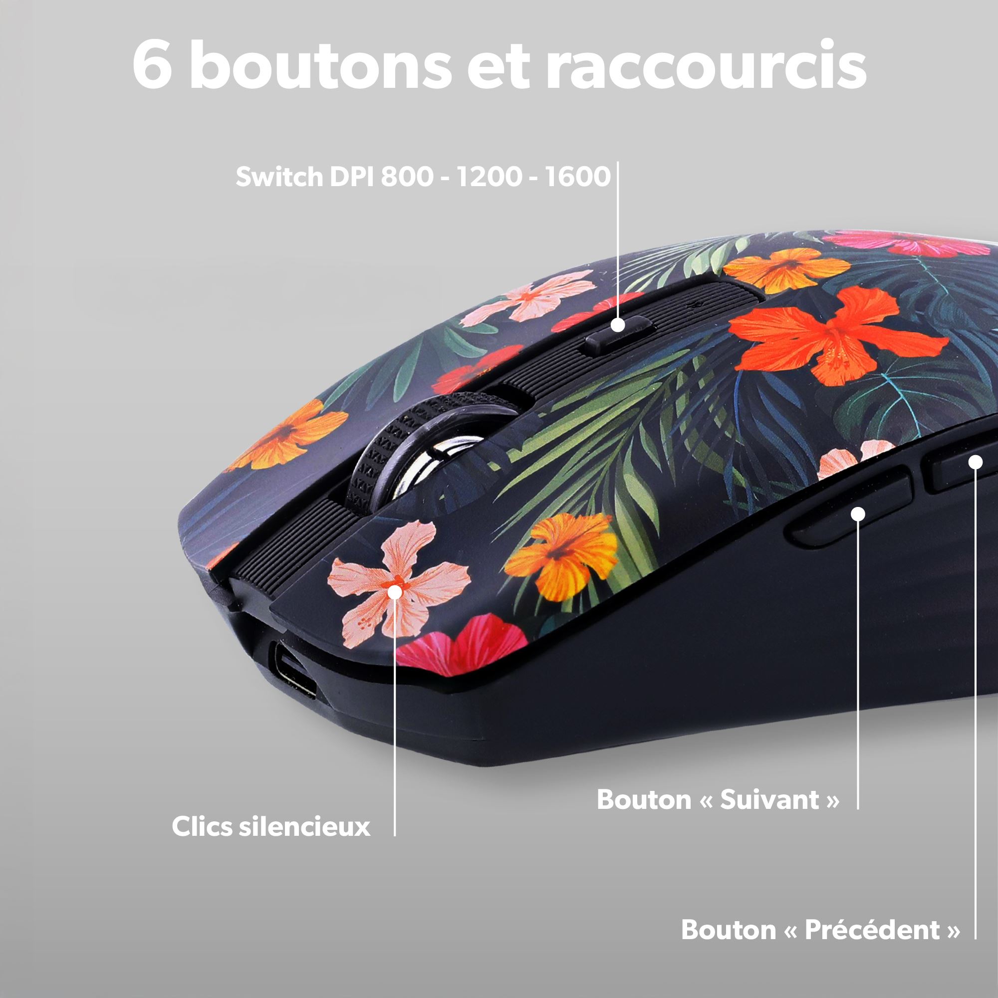 Souris sans fil Bluetooth rechargeable - AMAZONIA EXCLUSIV6