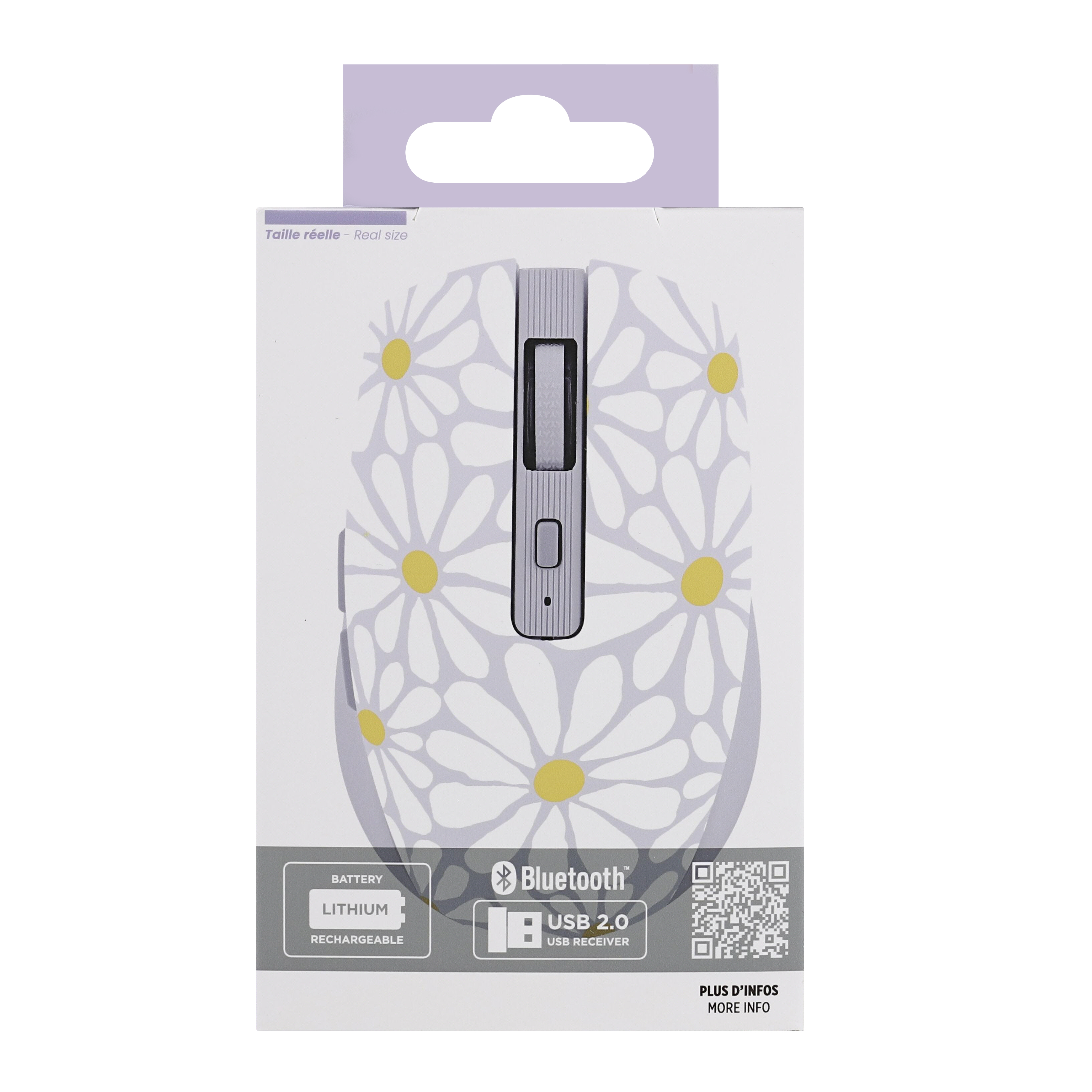 Ratón inalámbrico Bluetooth recargable - FLOWER EXCLUSIV5