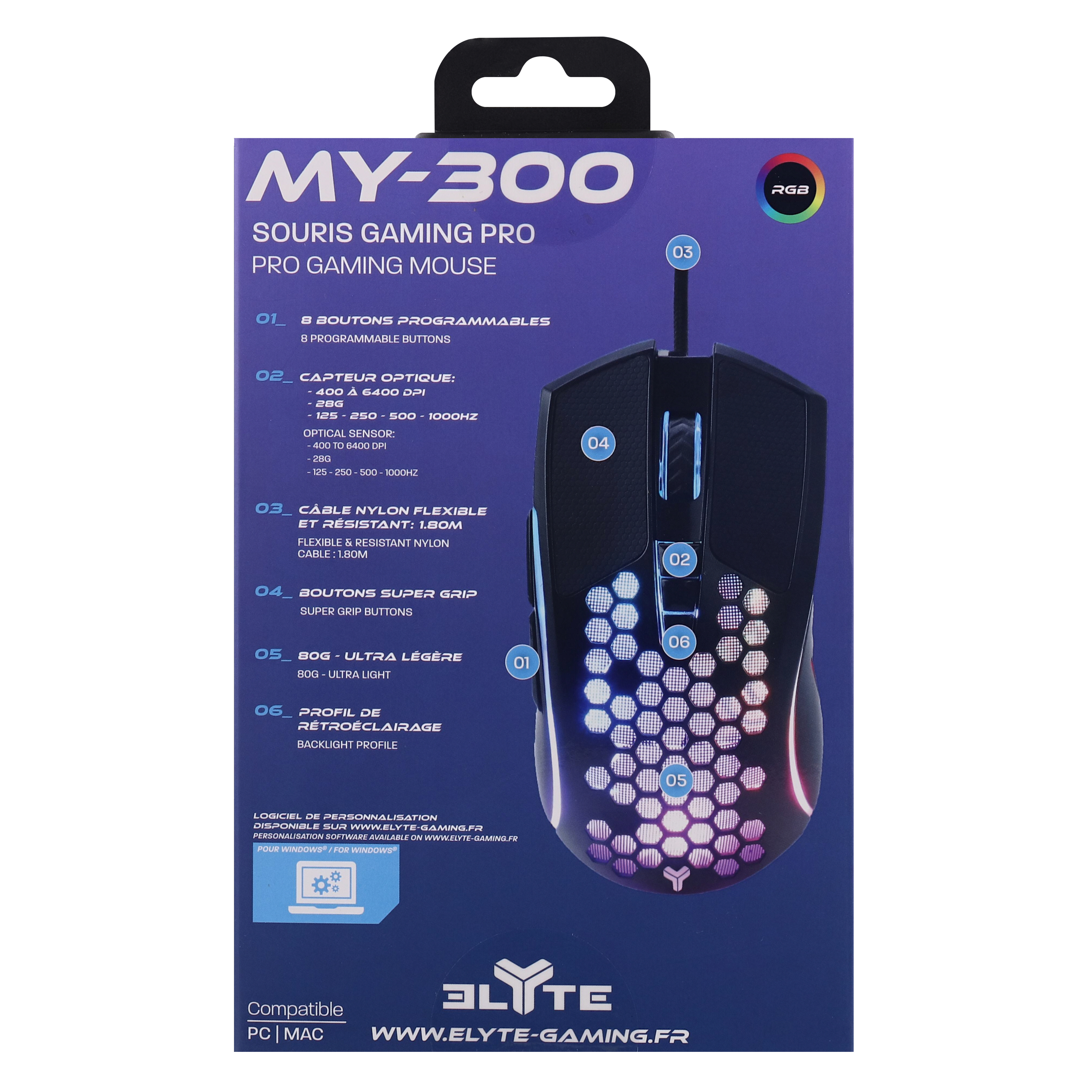 ELYTE - Souris Gaming MY-3006