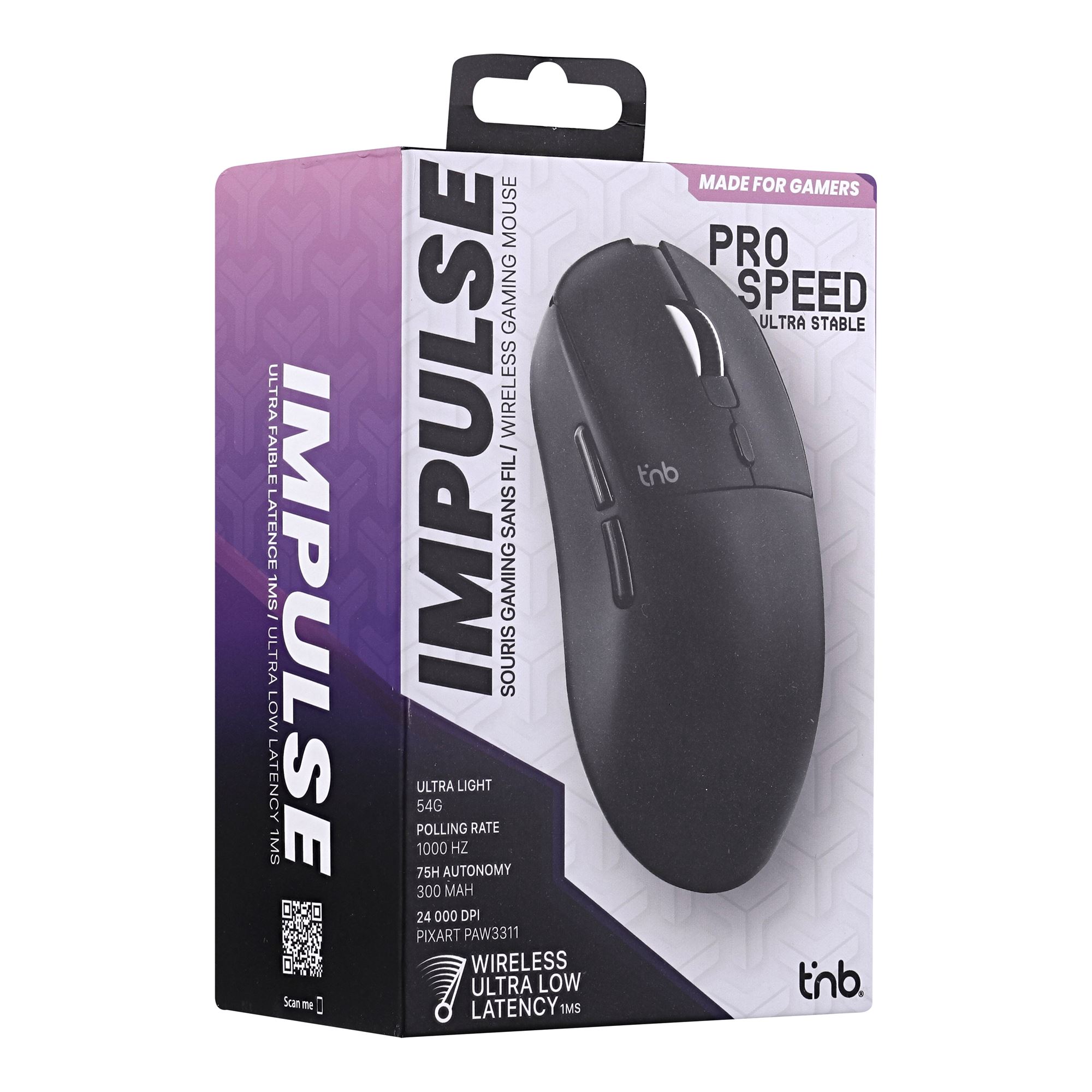 ELYTE - Souris gaming sans fil ultra précise - Technologie NEARLINK5