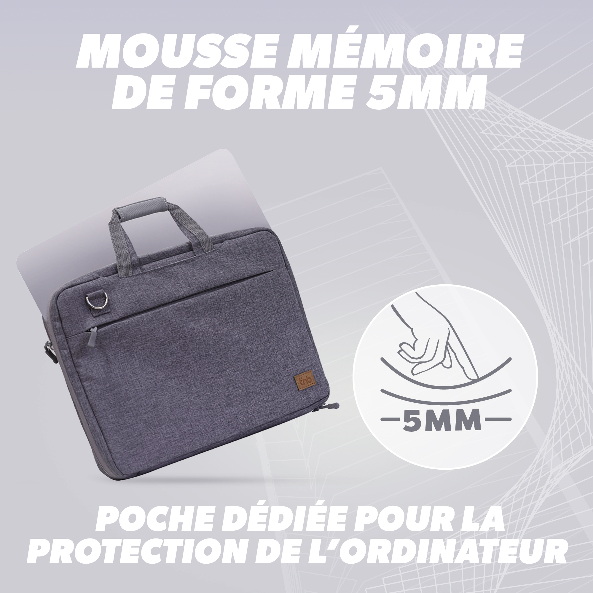 Mallette pour ordinateur portable 15.6'' CITY4