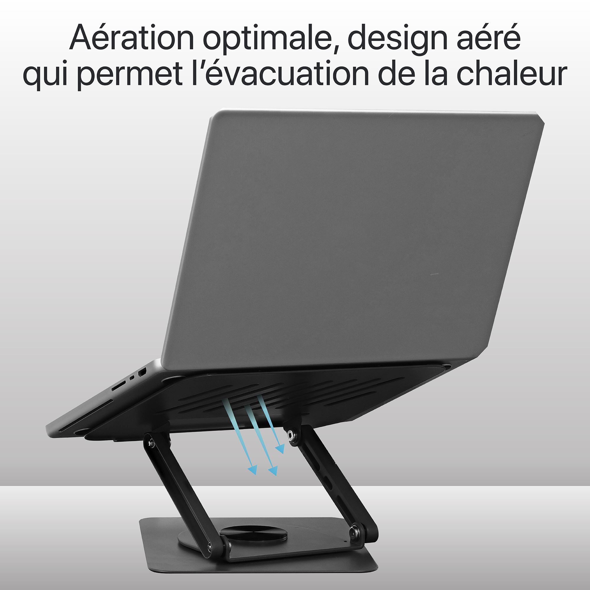 Support notebook rotatif 360° en métal - iClick6
