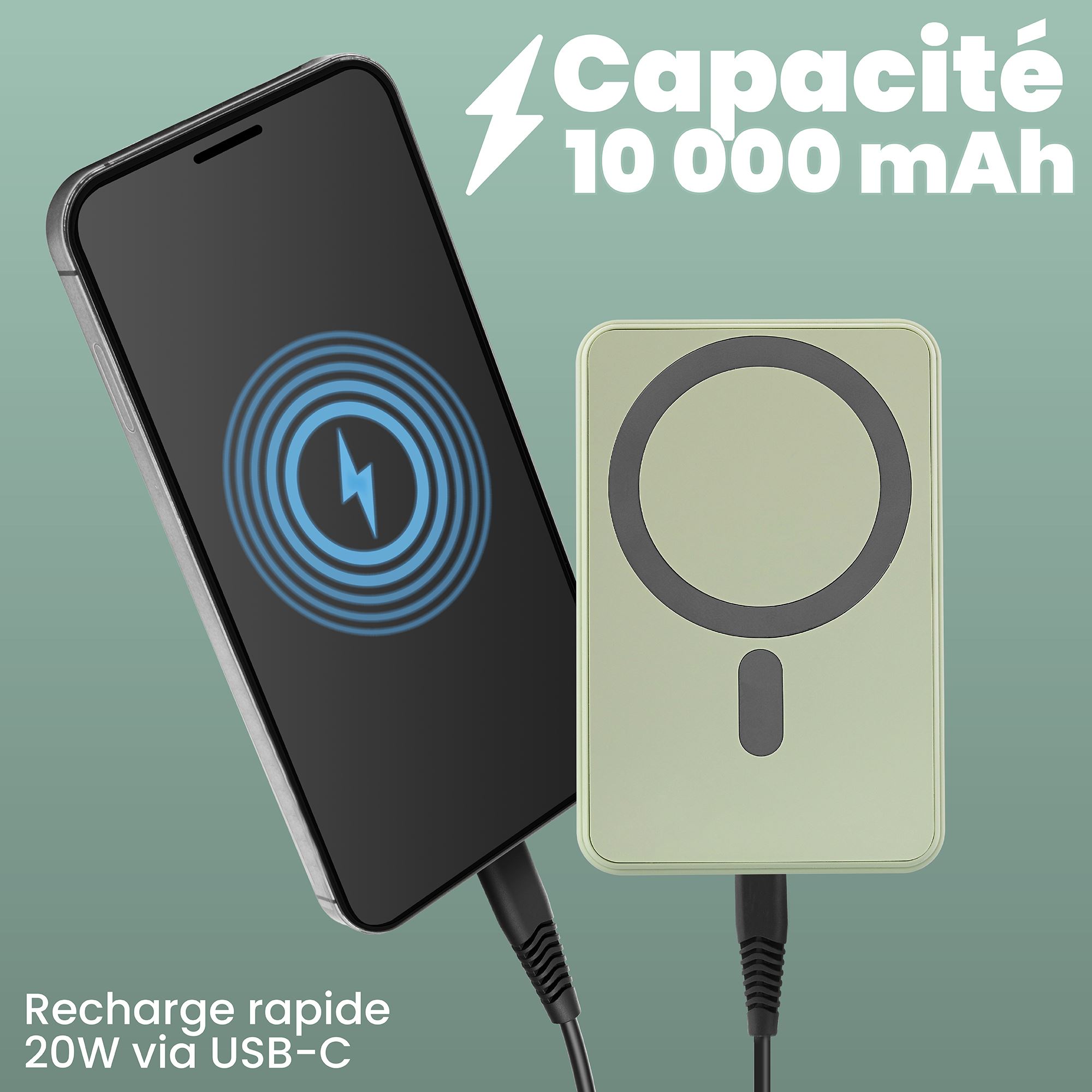 Batterie de secours 10 000 mAh MagSafe4