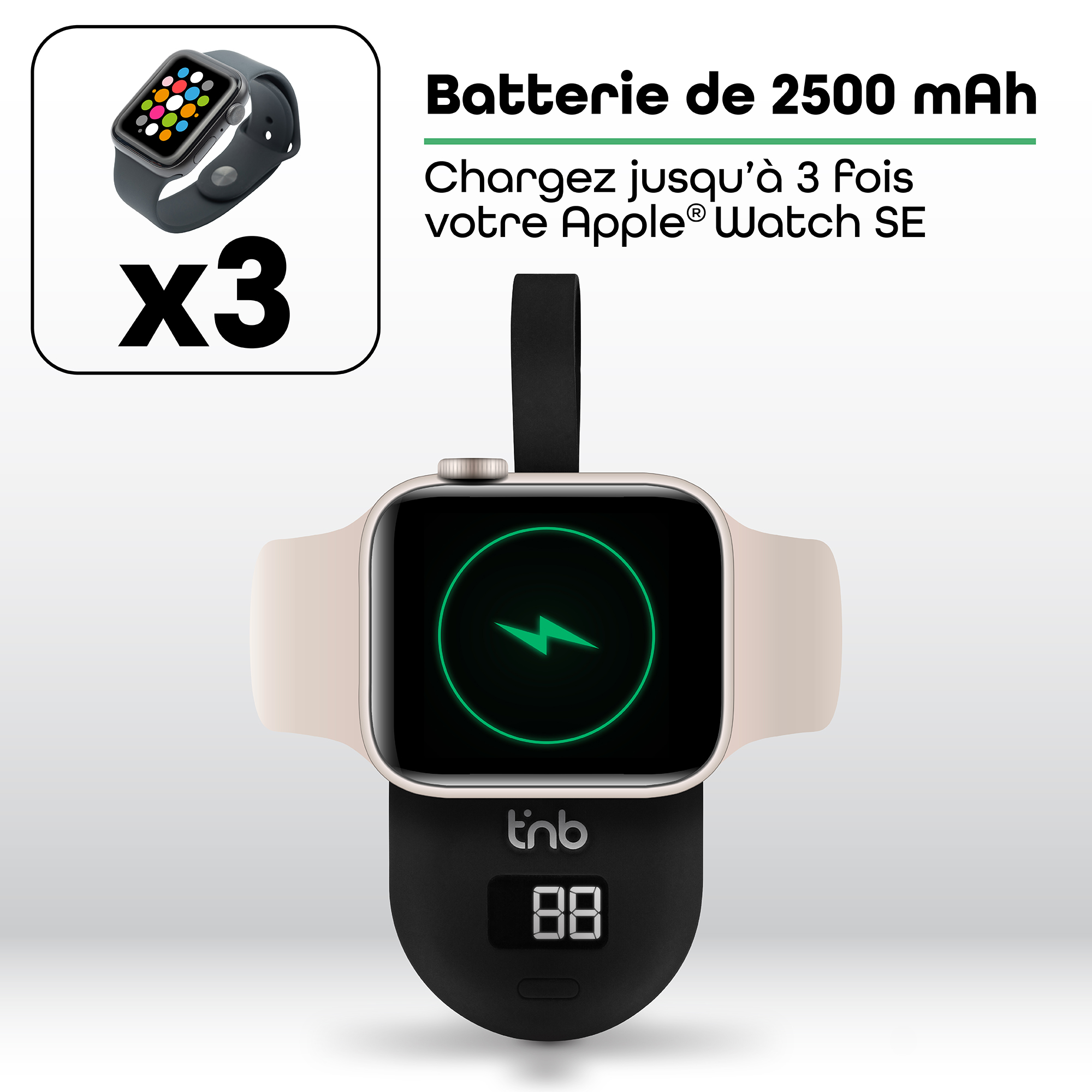 Banco de energía de 2500 mAh para Apple Watch5