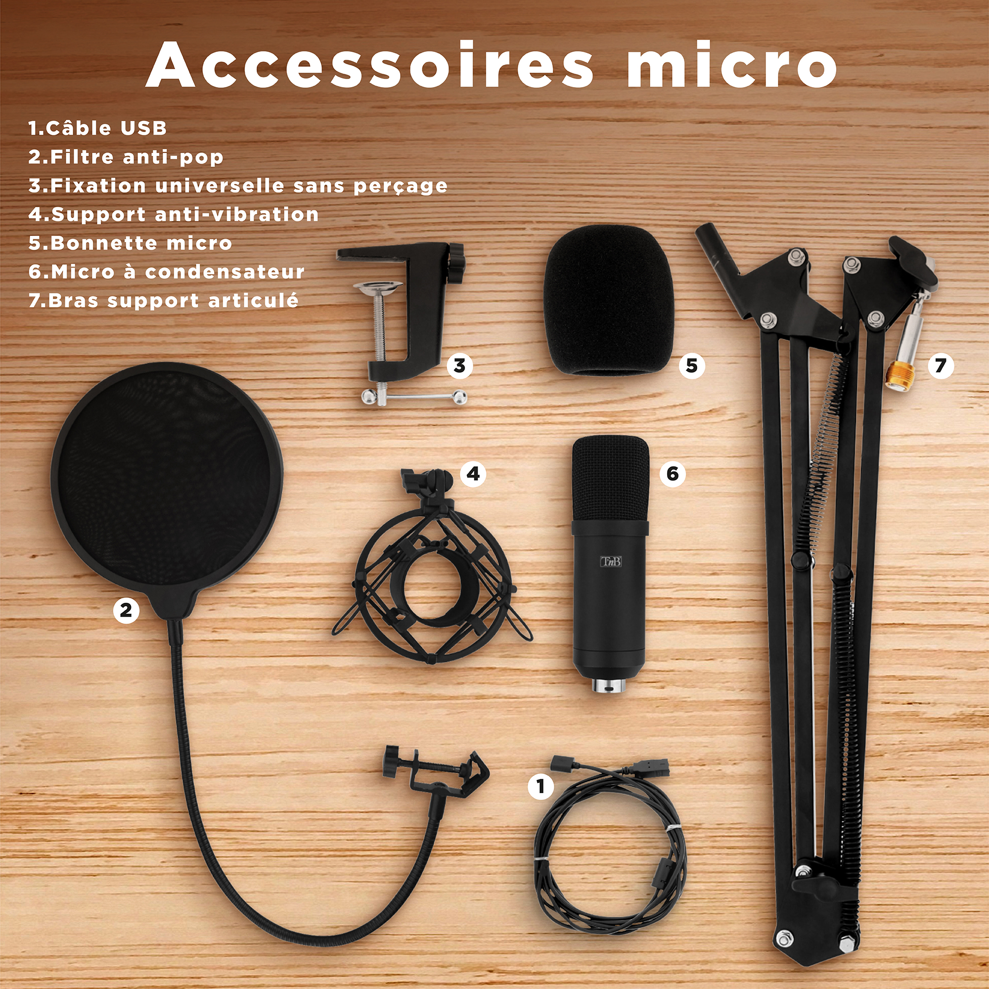 Pack micro complet pour youtubers et streamers - INFLUENCE3
