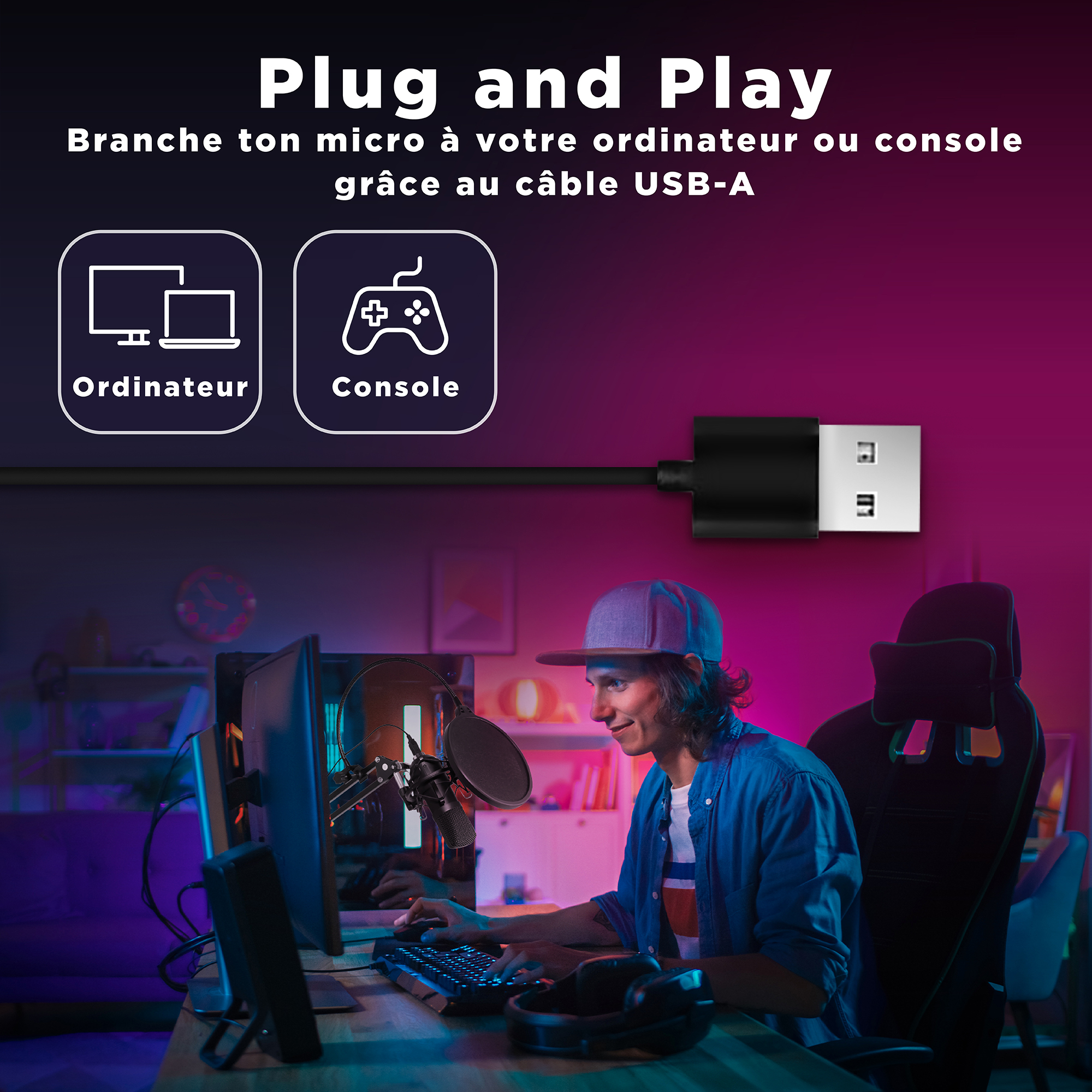 Pack micro complet pour youtubers et streamers - INFLUENCE4