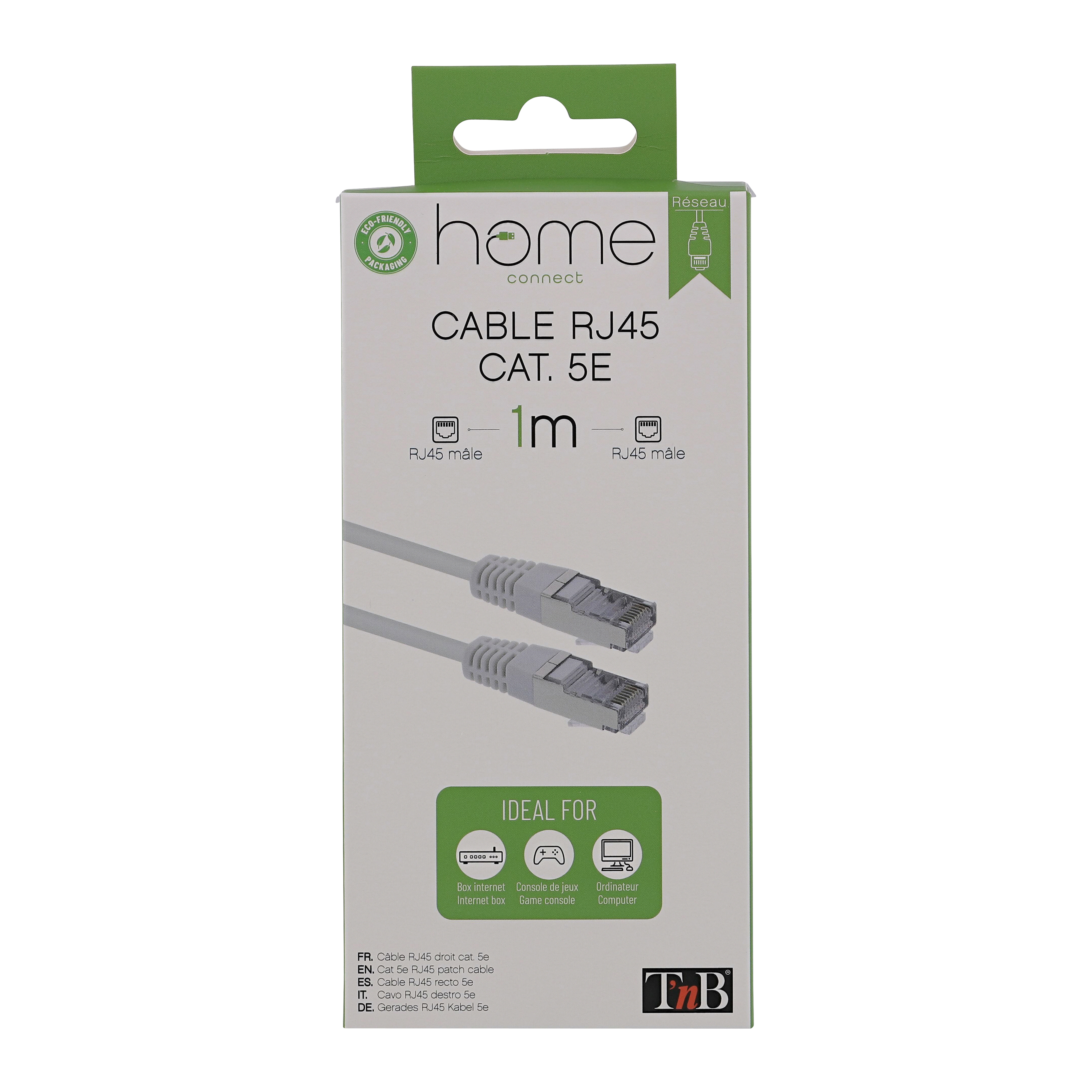 Cable RJ45 categoría 5E 1m - blanco4