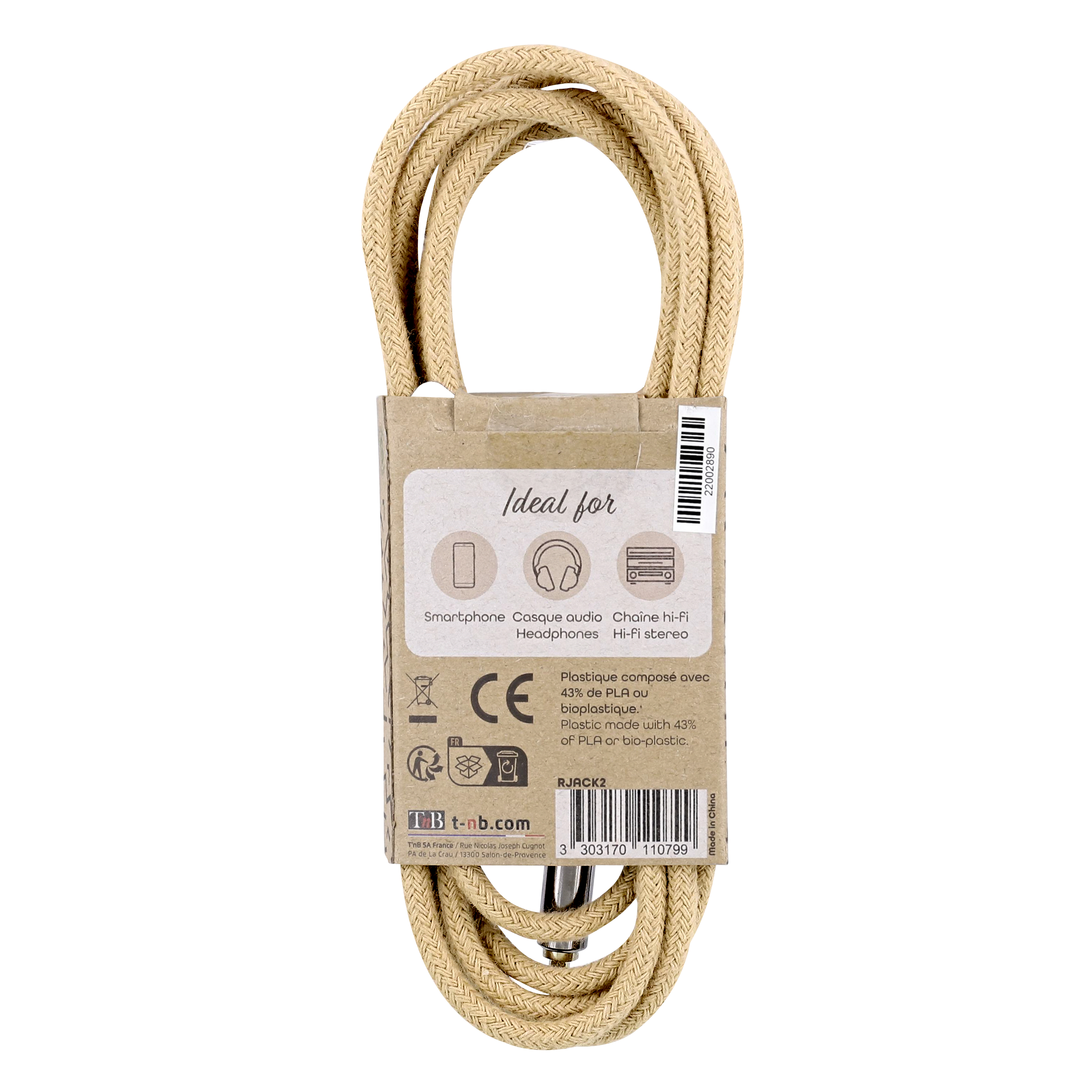 3.5mm male jack / 3.5mm male jack cable 2m ROPE4