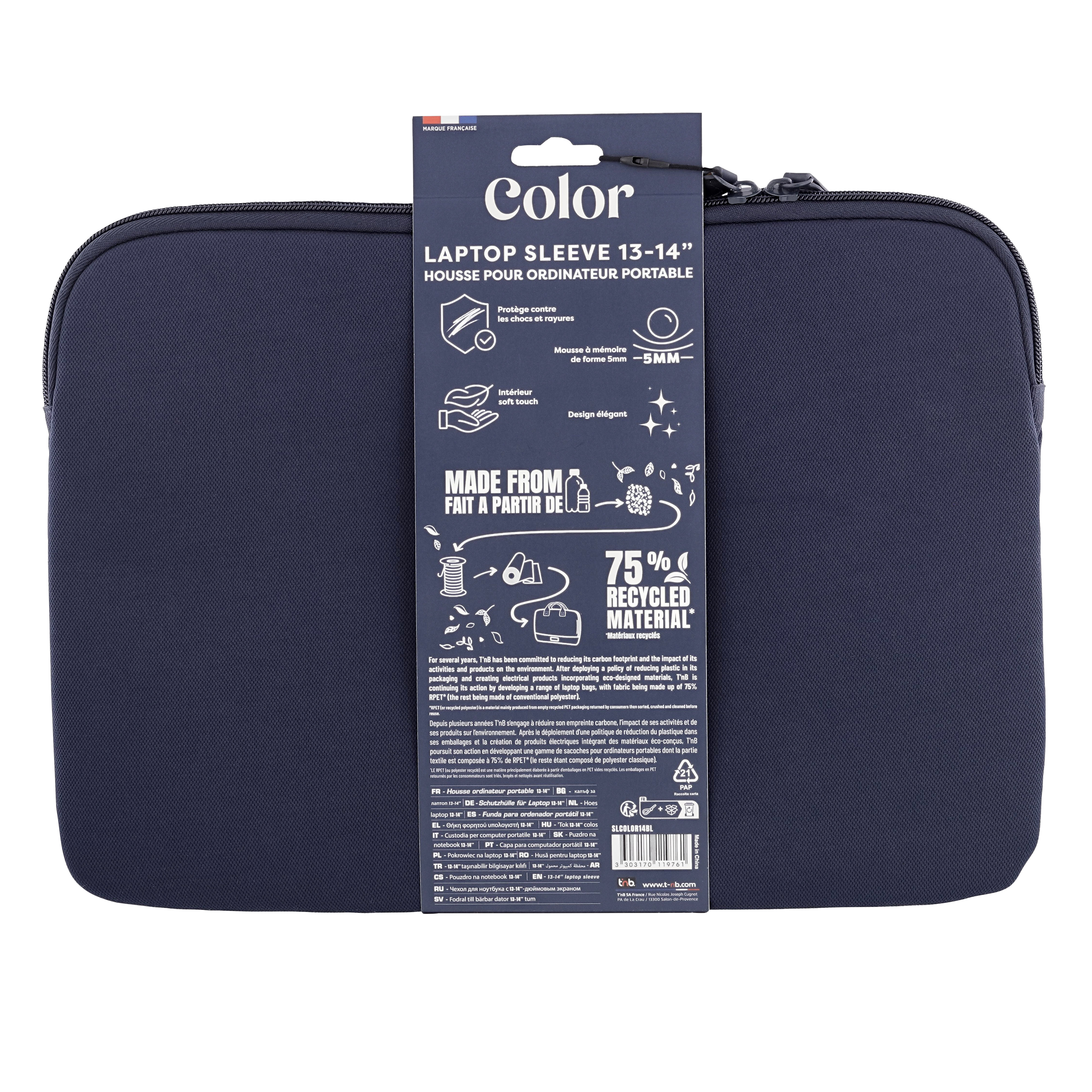 HOUSSE POUR ORDINATEUR COLOR Blue 13-14''3