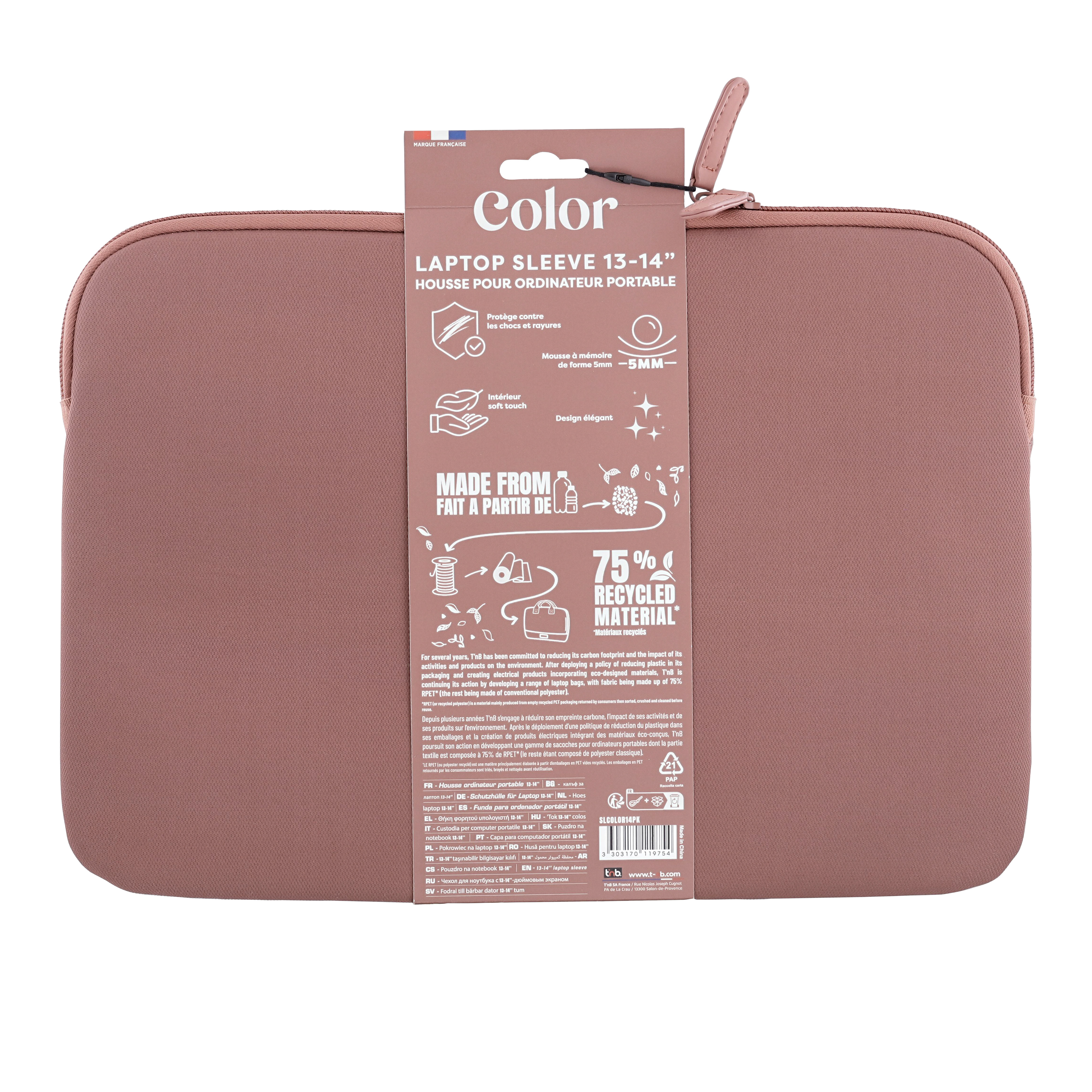 HOUSSE POUR ORDINATEUR COLOR Pink 13-14''5