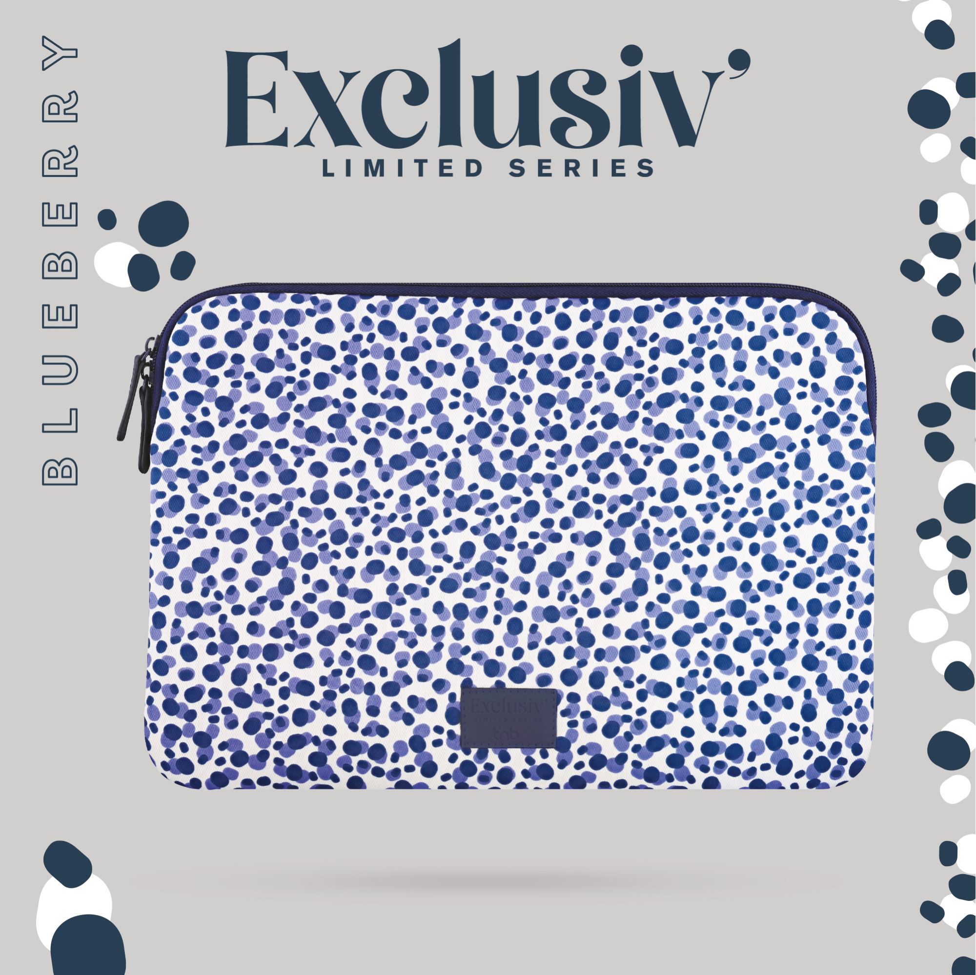 HOUSSE PC DESIGN EXCLUSIV BLUEBERRY 13-14''3