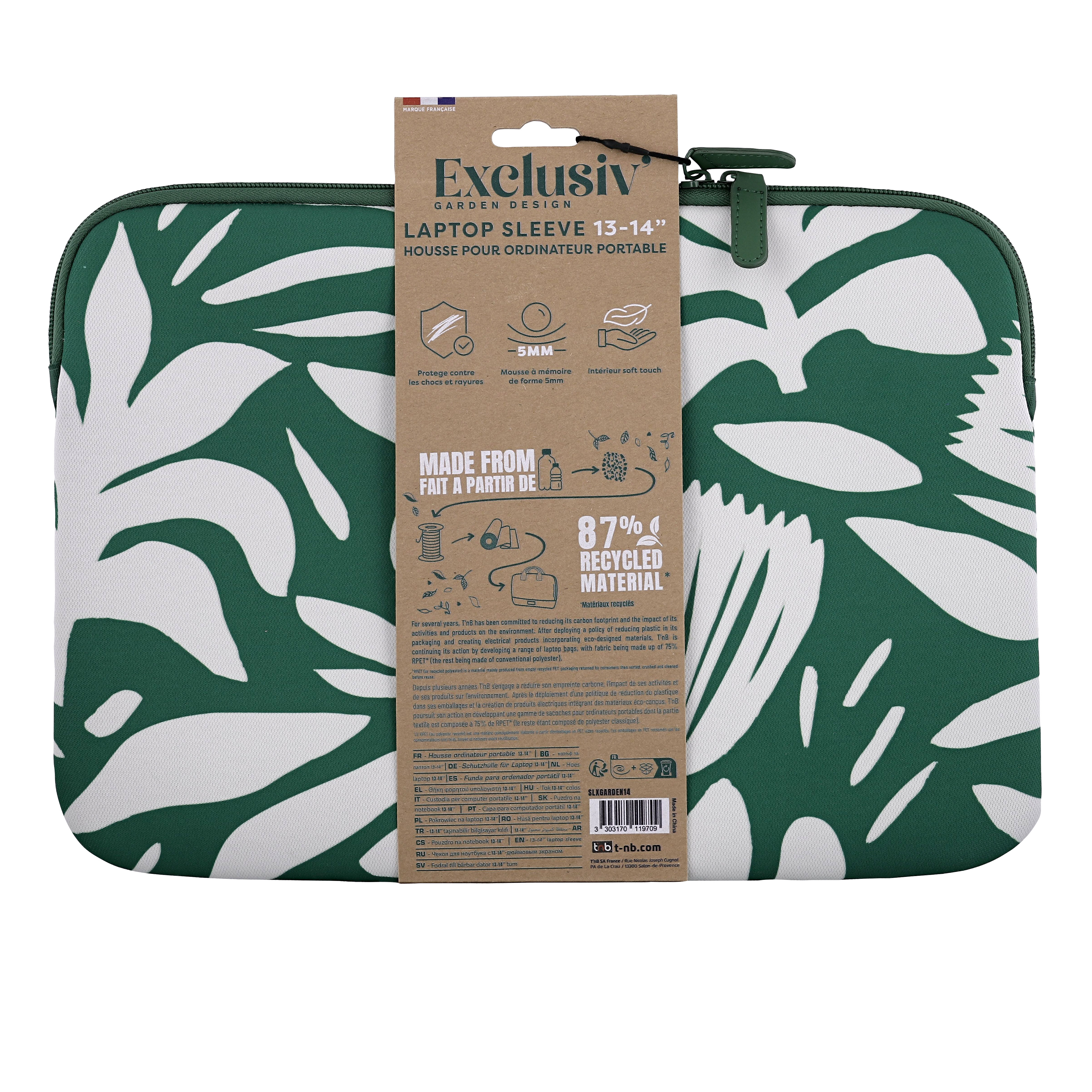 FUNDA PC EXCLUSIV DISEÑO JARDÍN 13-14''5