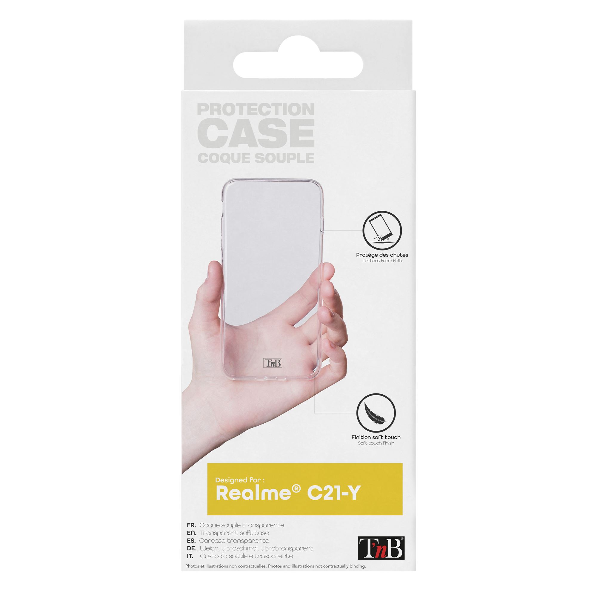 Transparent soft case for Realme C21 Y1