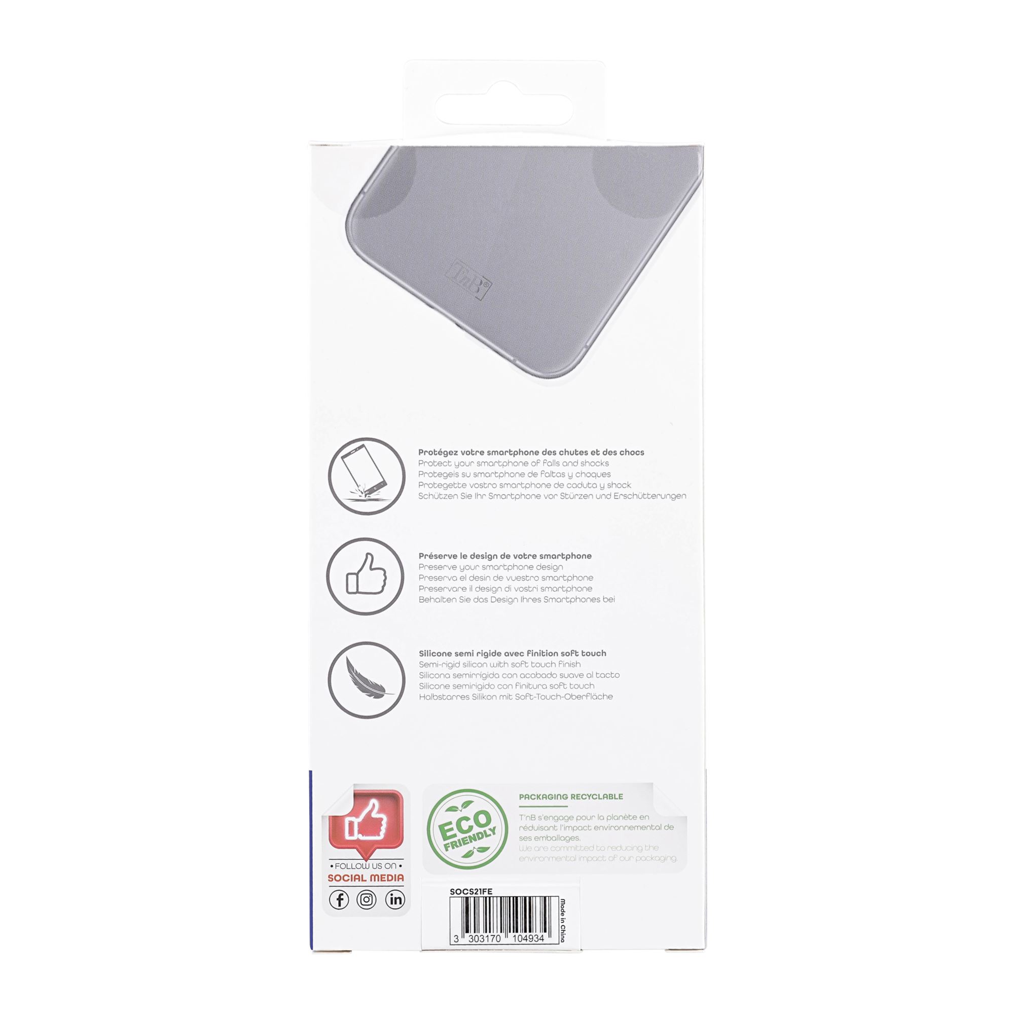 Transparent soft case for Samsung Galaxy S21 Fan Edition3