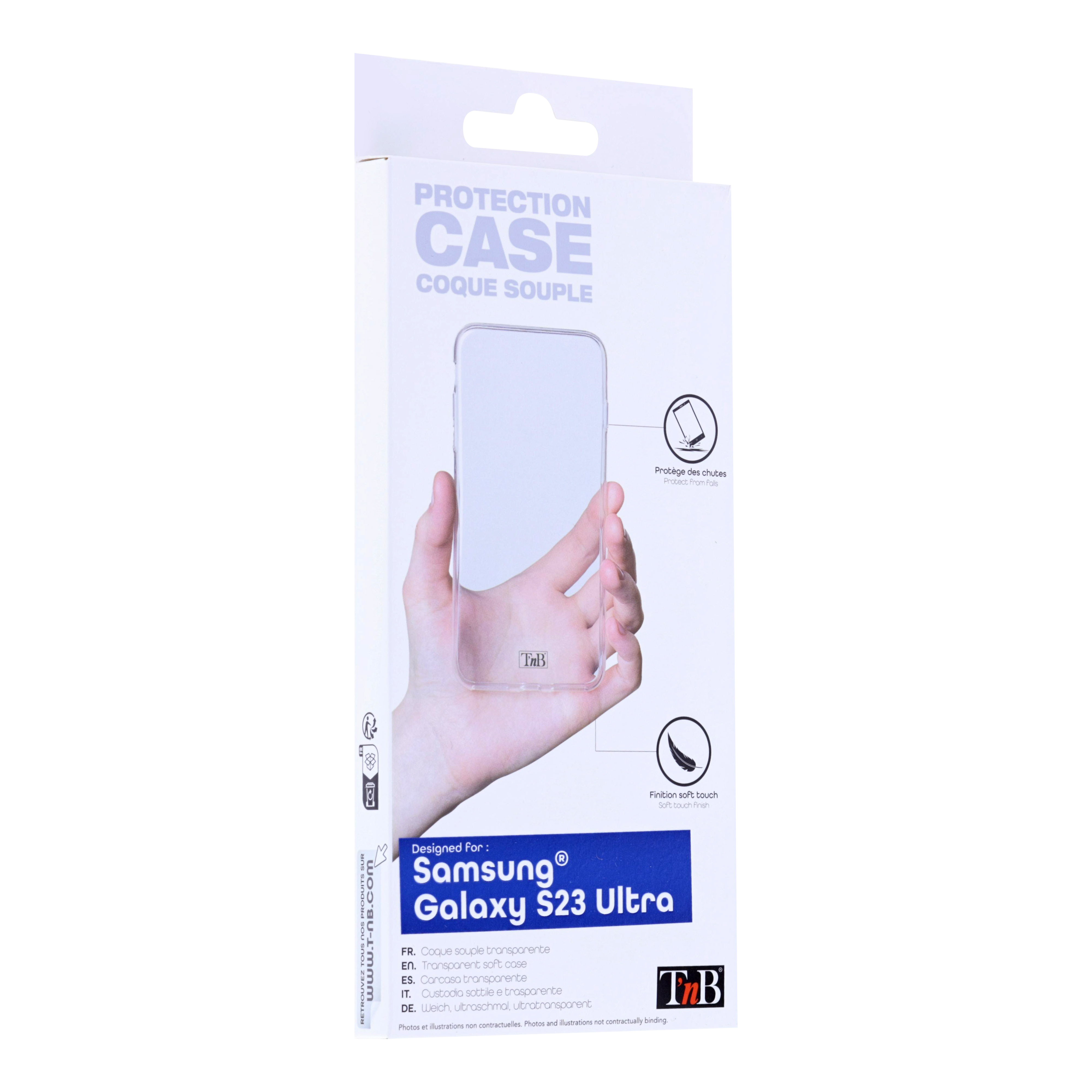 Transparent soft case for Samsung Galaxy S23 Ultra2