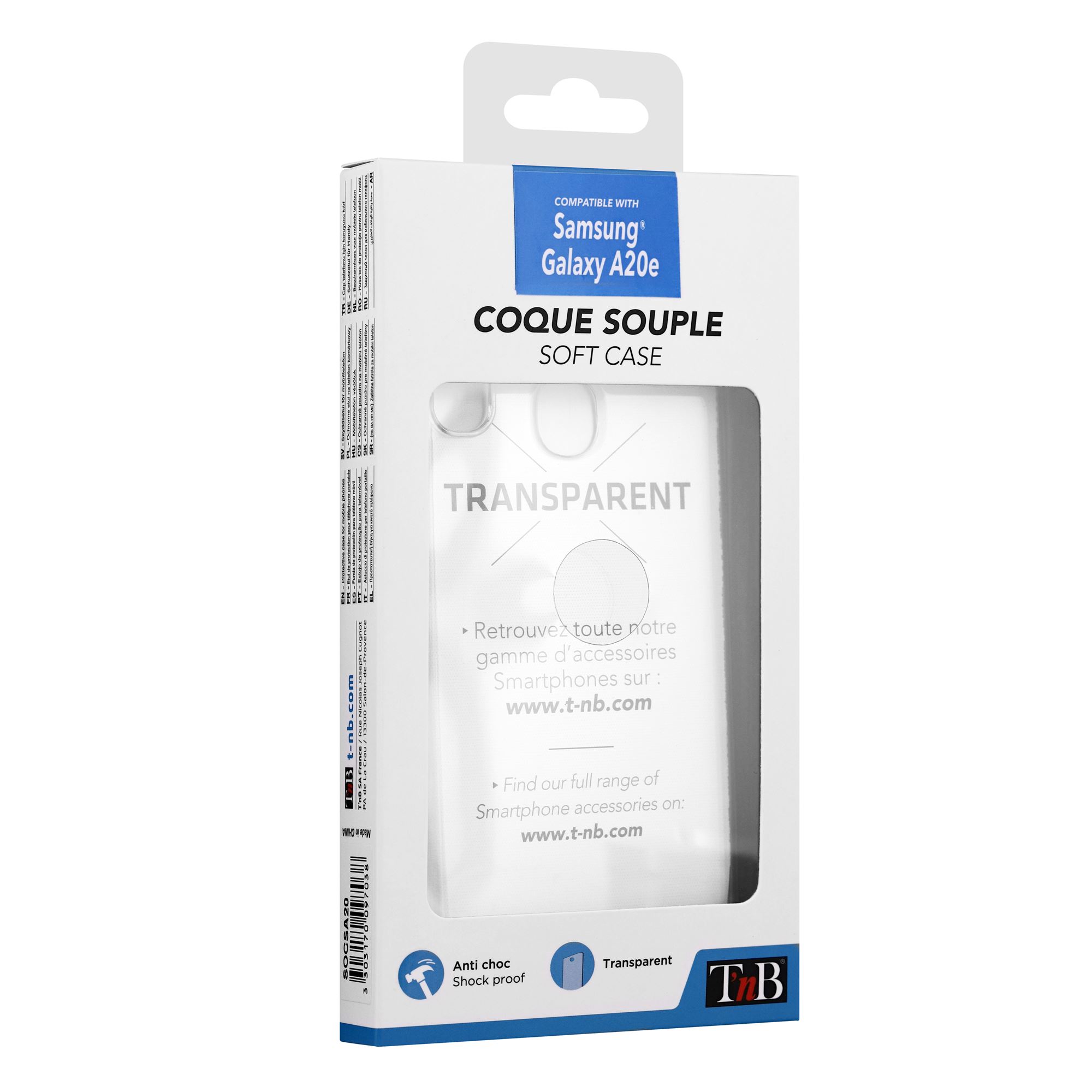 Coque souple transparente pour Samsung Galaxy A20e2