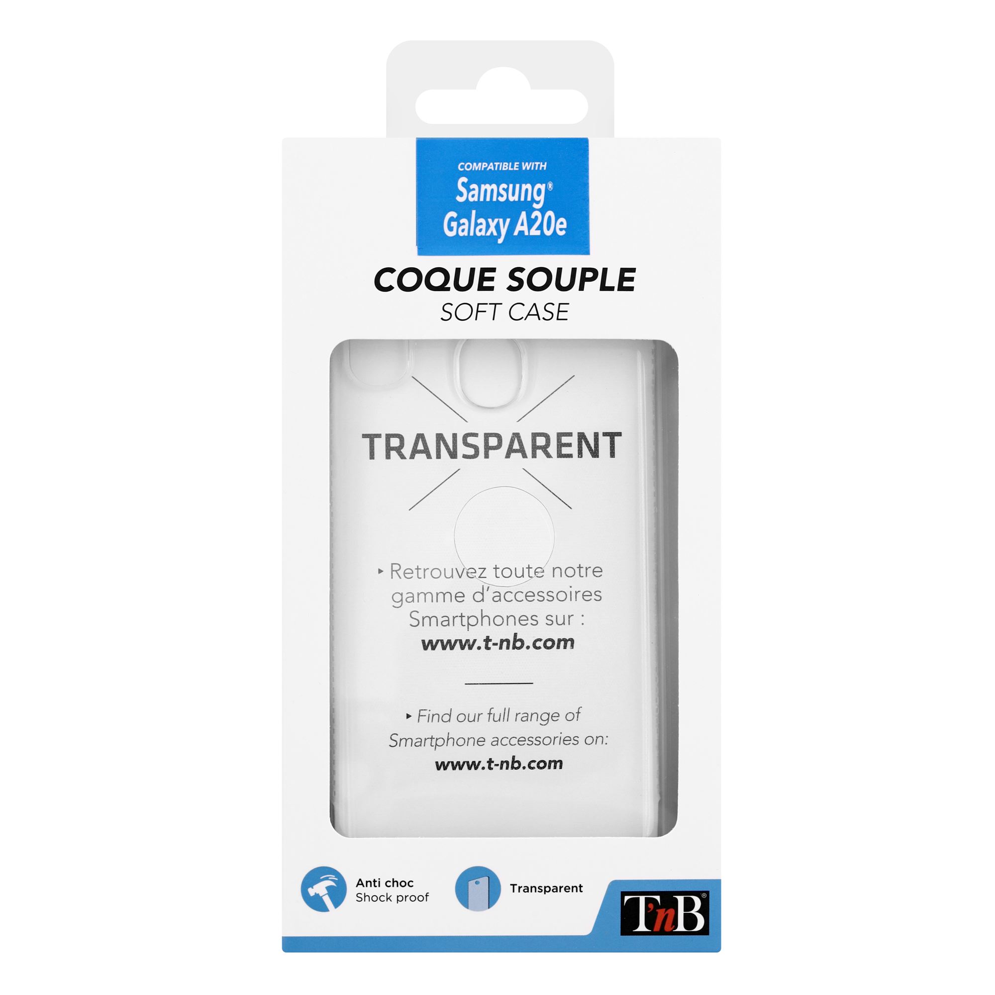 Coque souple transparente pour Samsung Galaxy A20e3