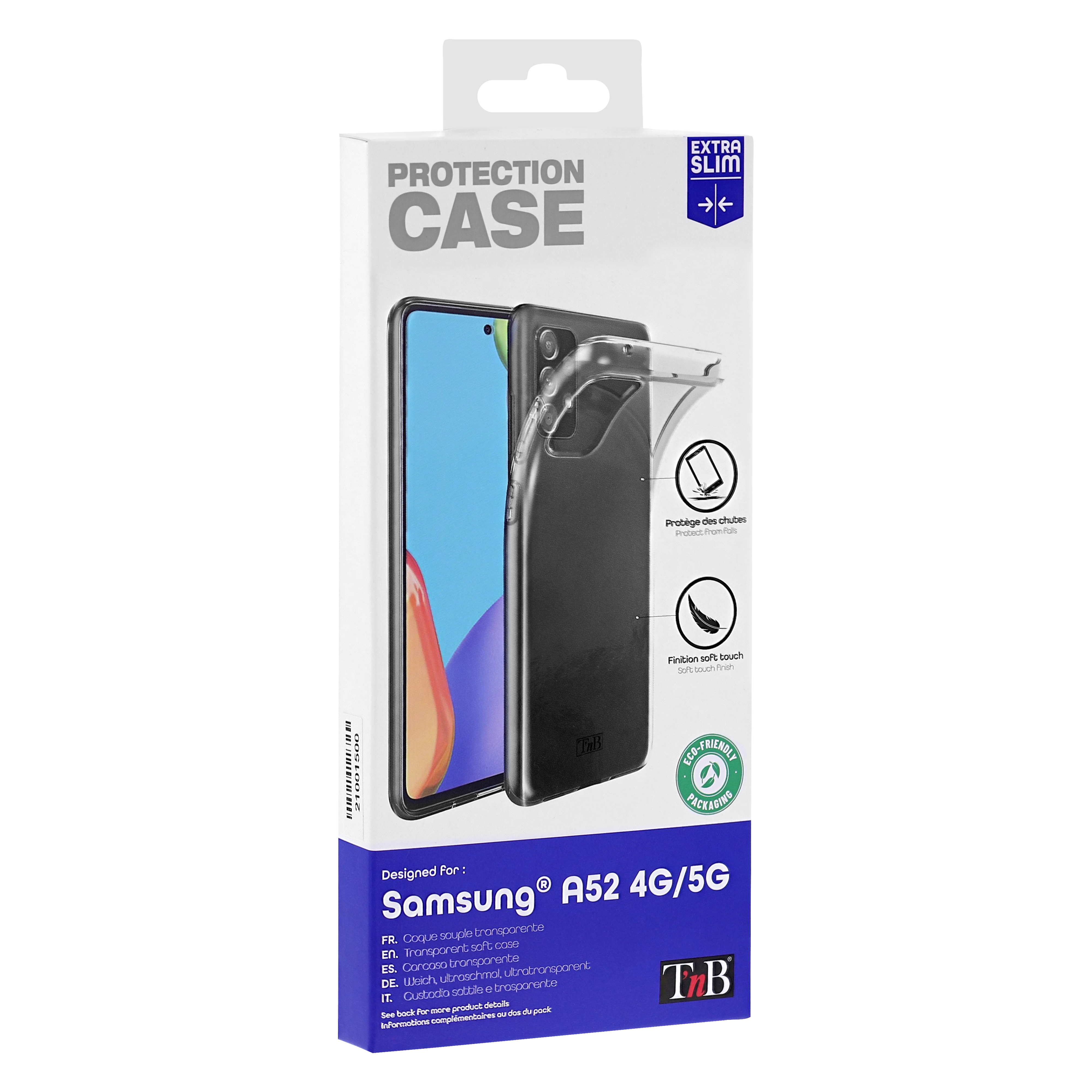 Coque souple transparente pour Samsung Galaxy A52 4G et 5G2