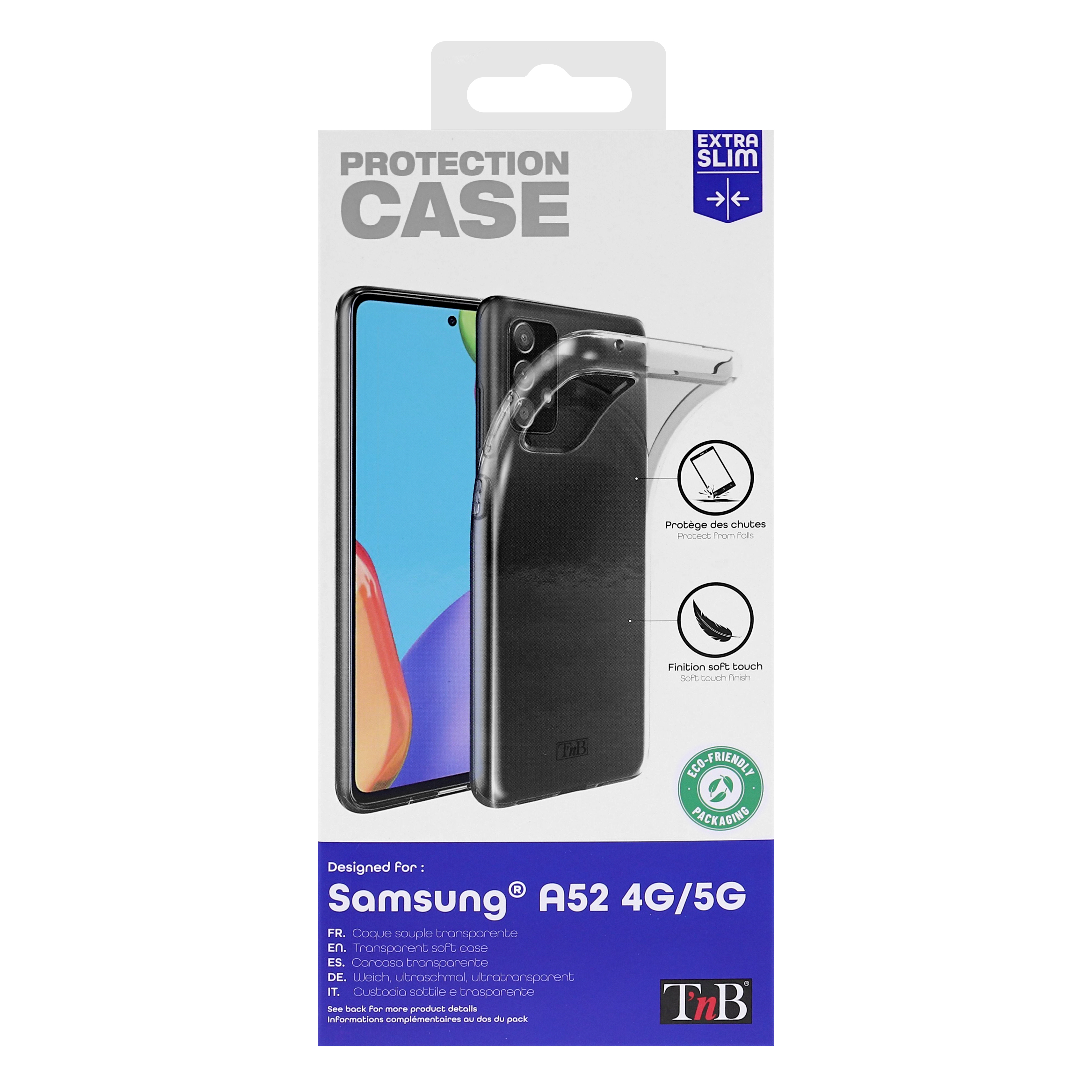 Coque souple transparente pour Samsung Galaxy A52 4G et 5G3