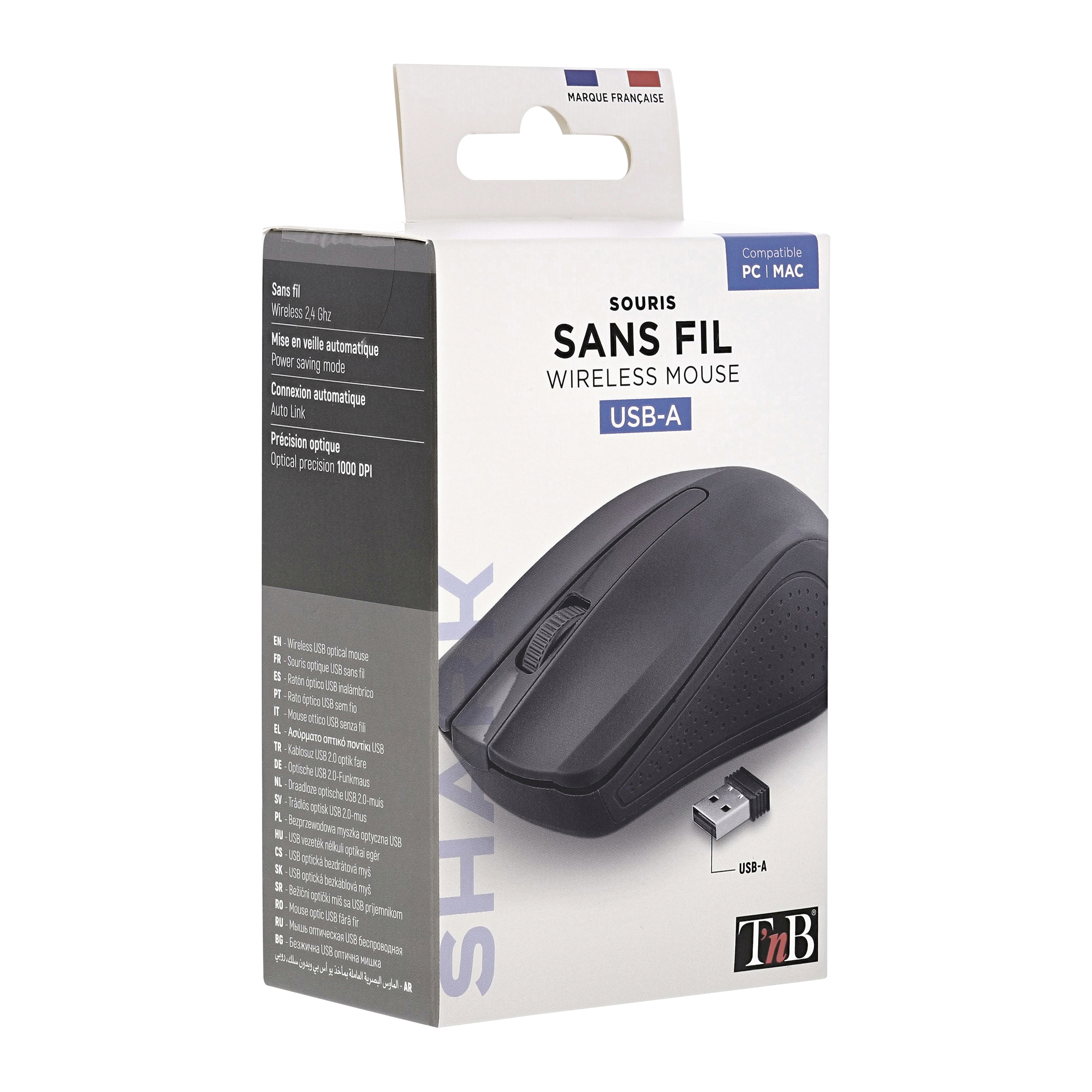 Souris sans fil SHARK noire7