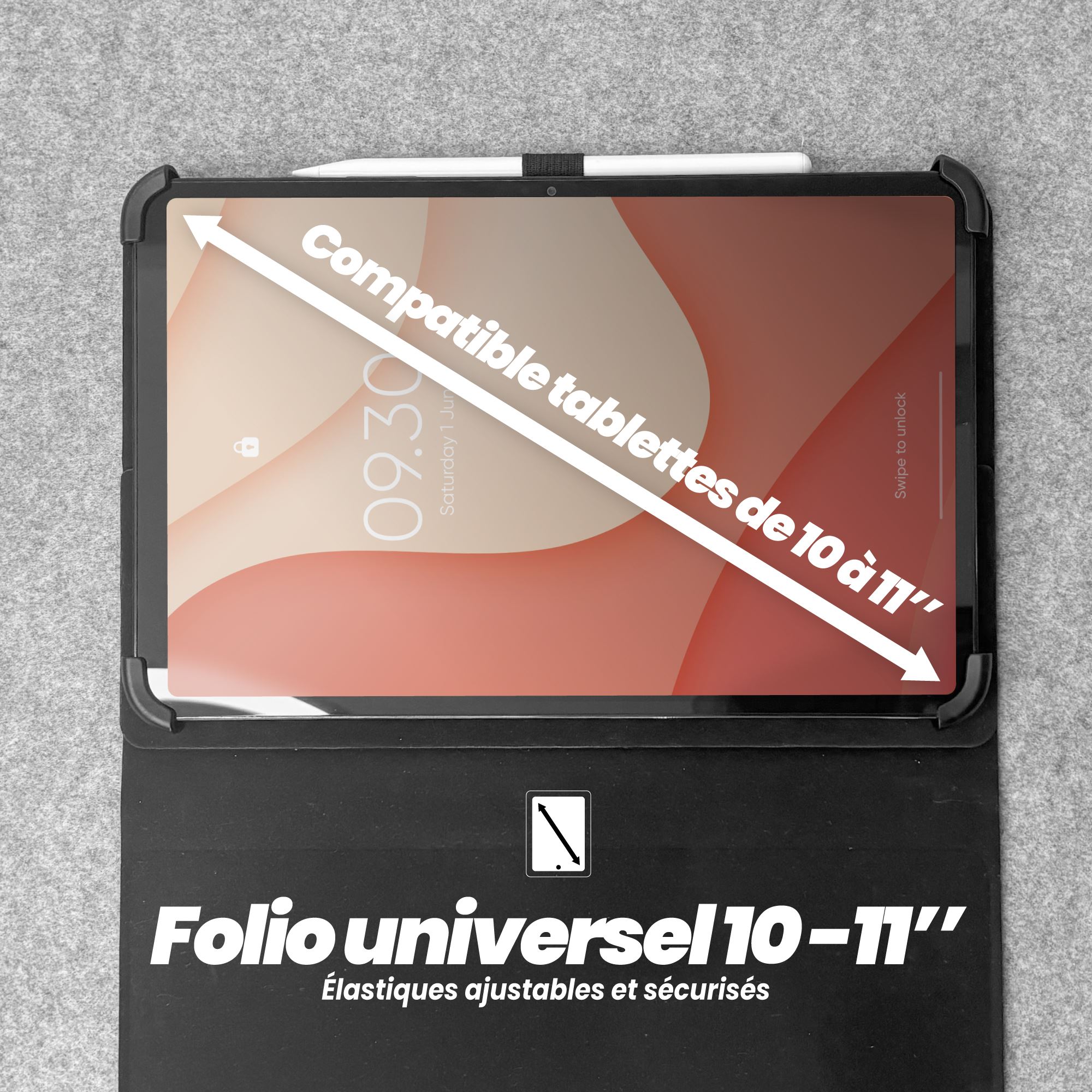 Folio Magnetic Keyboard Tablet 10-11''5
