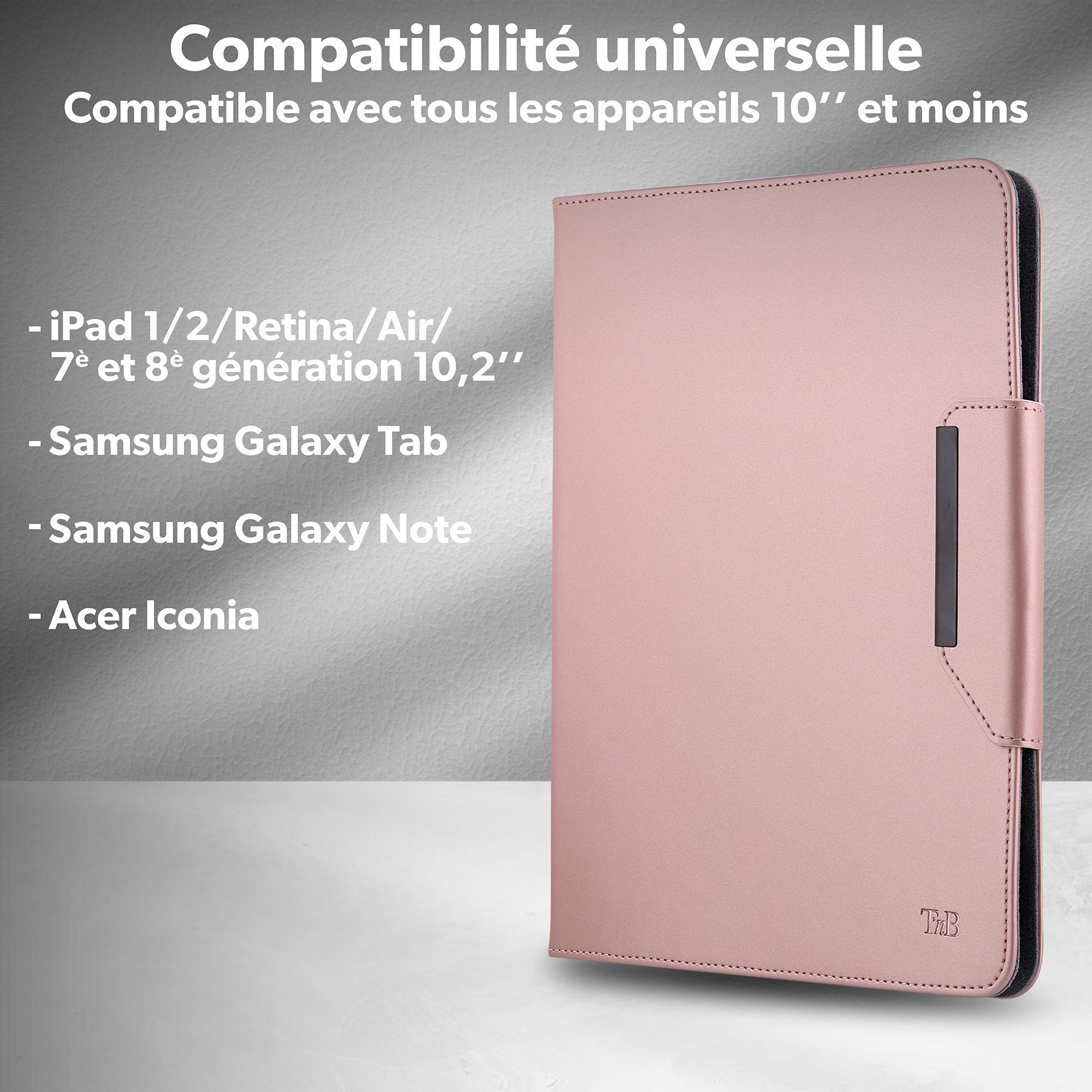 Funda folio universal para tablet REGULAR de 10