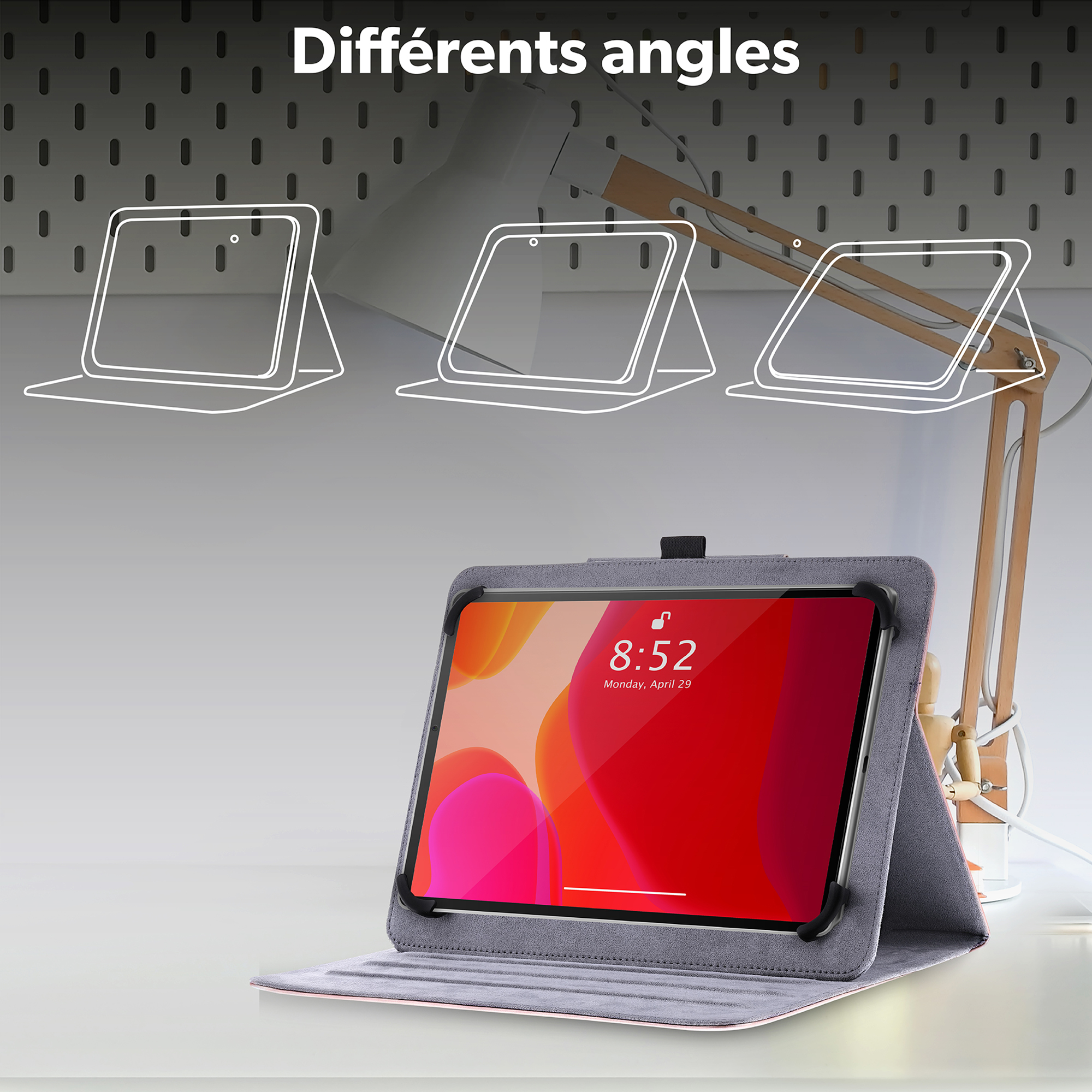 Funda folio universal para tablet REGULAR de 10