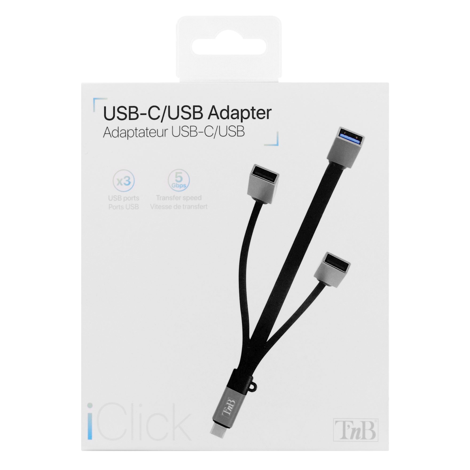 Adaptador USB-C (Tipo C) a 3 puertos USB-A 3.05