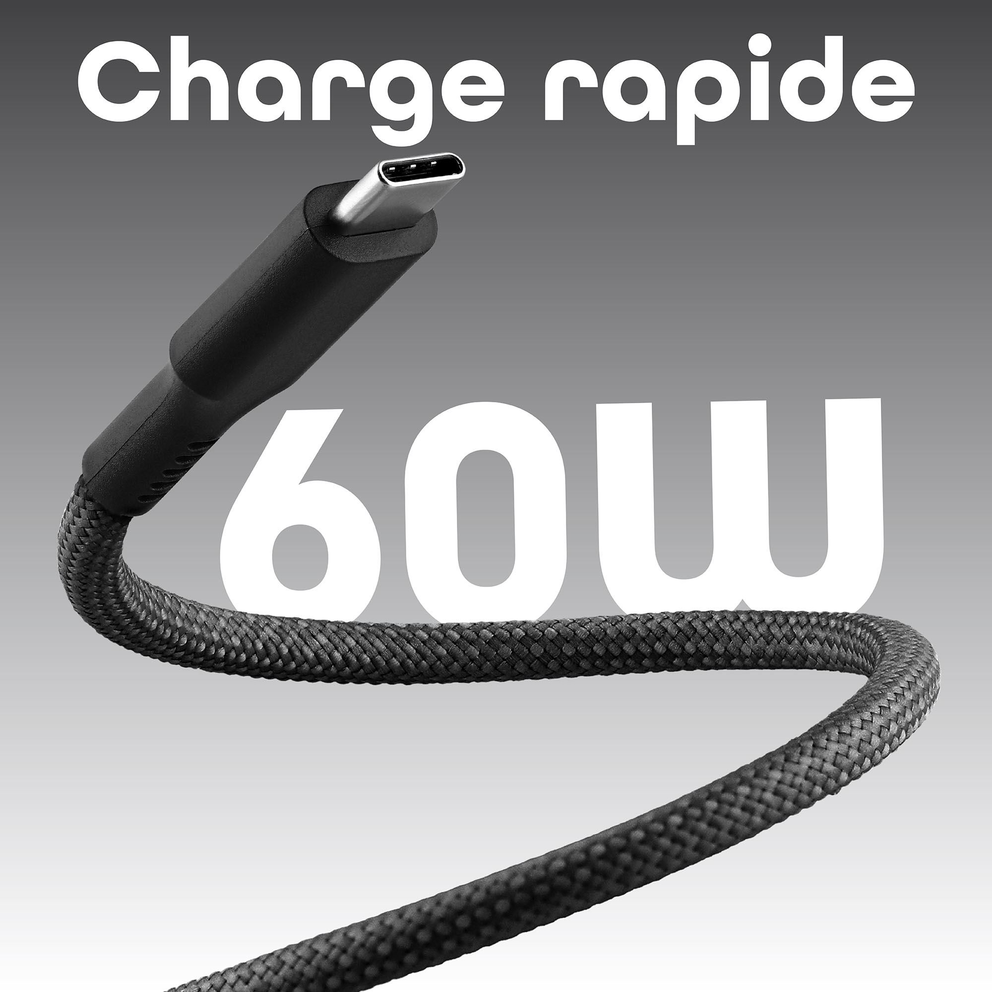 Câble USB-C vers USB-C gaine magnétique4