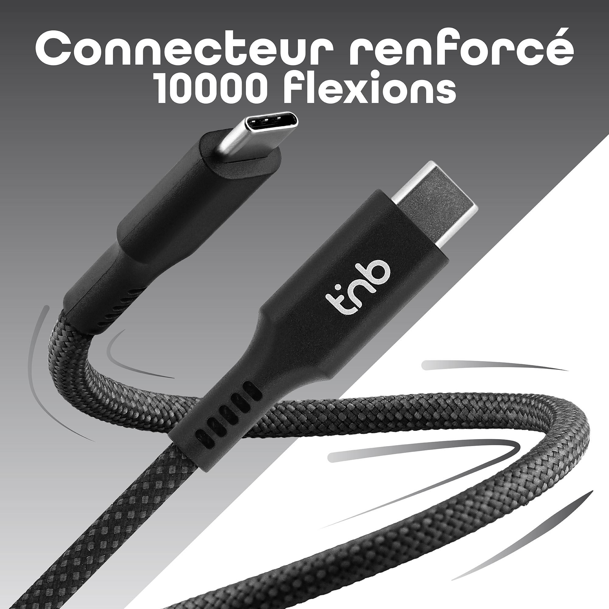 Câble USB-C vers USB-C gaine magnétique5