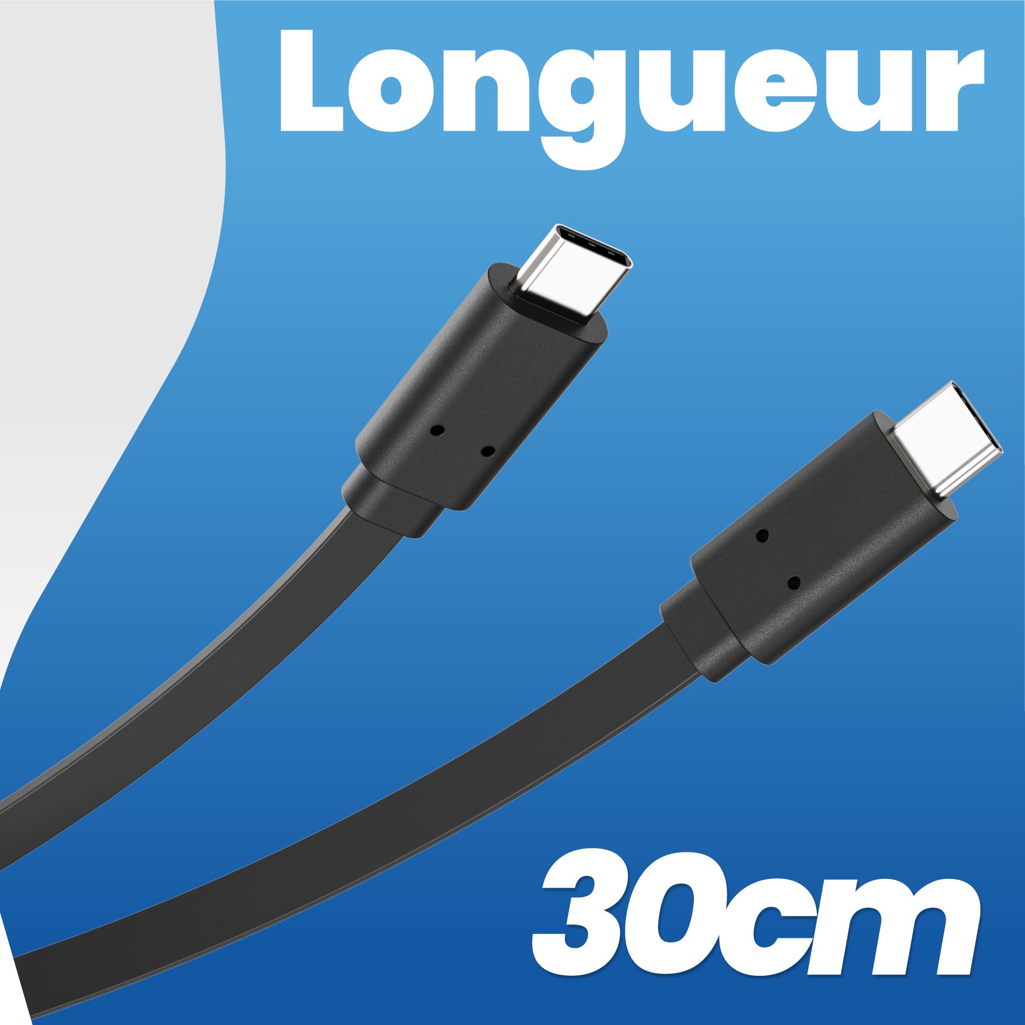 Câble USB-C vers USB-C 30 cm6