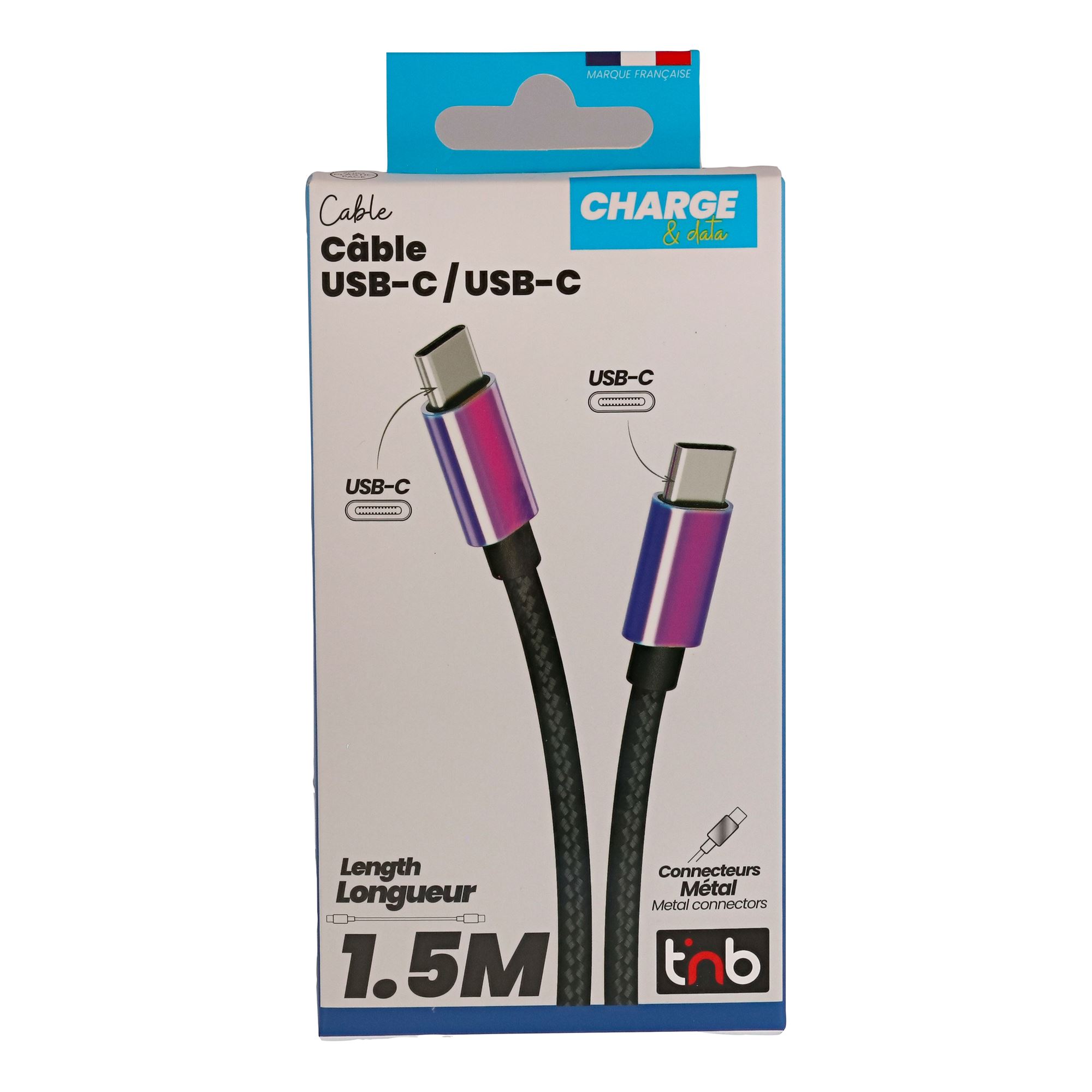Câble USB-C vers USB-C connecteurs iridium4