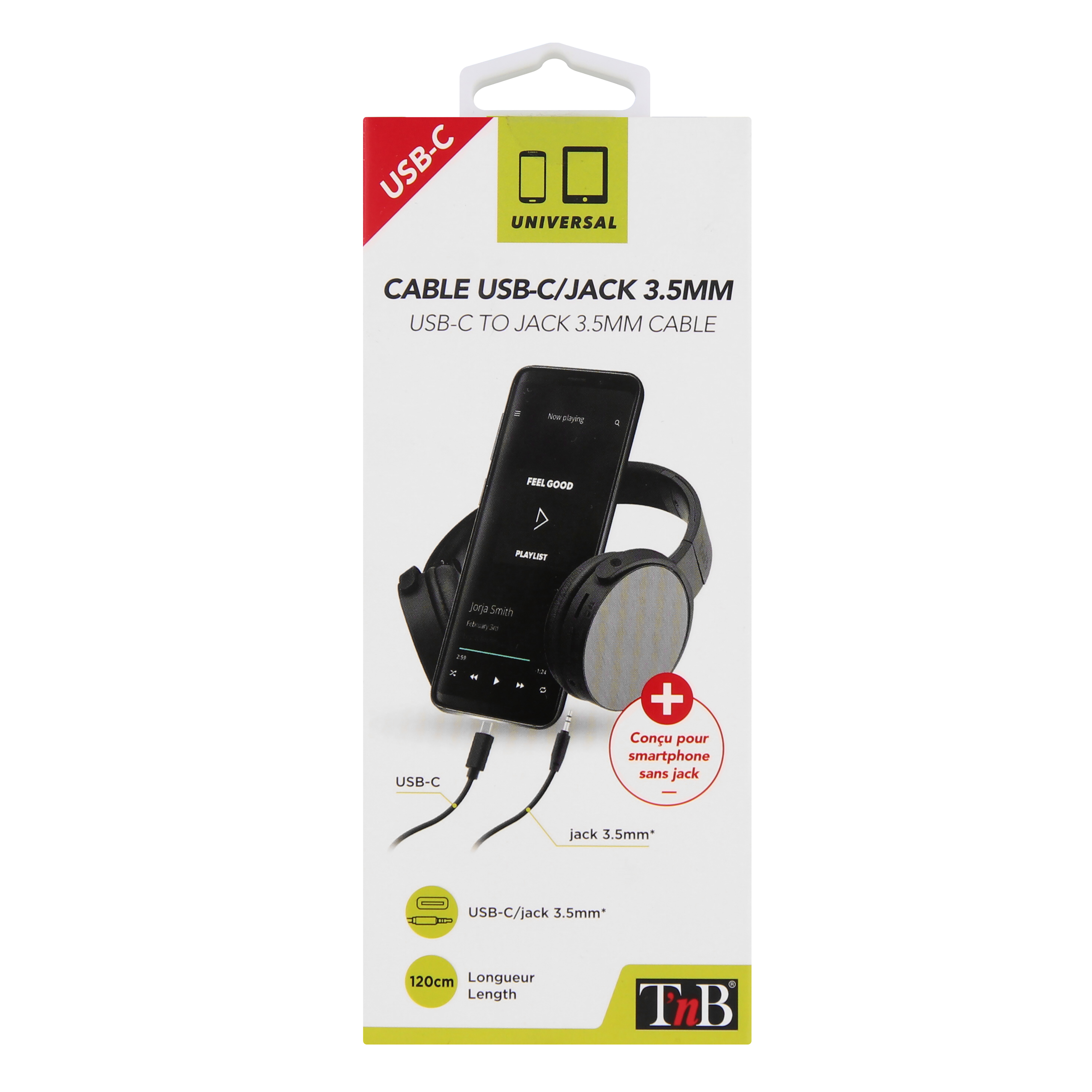 Cable USB tipo C a conector jack de 3,5 mm3