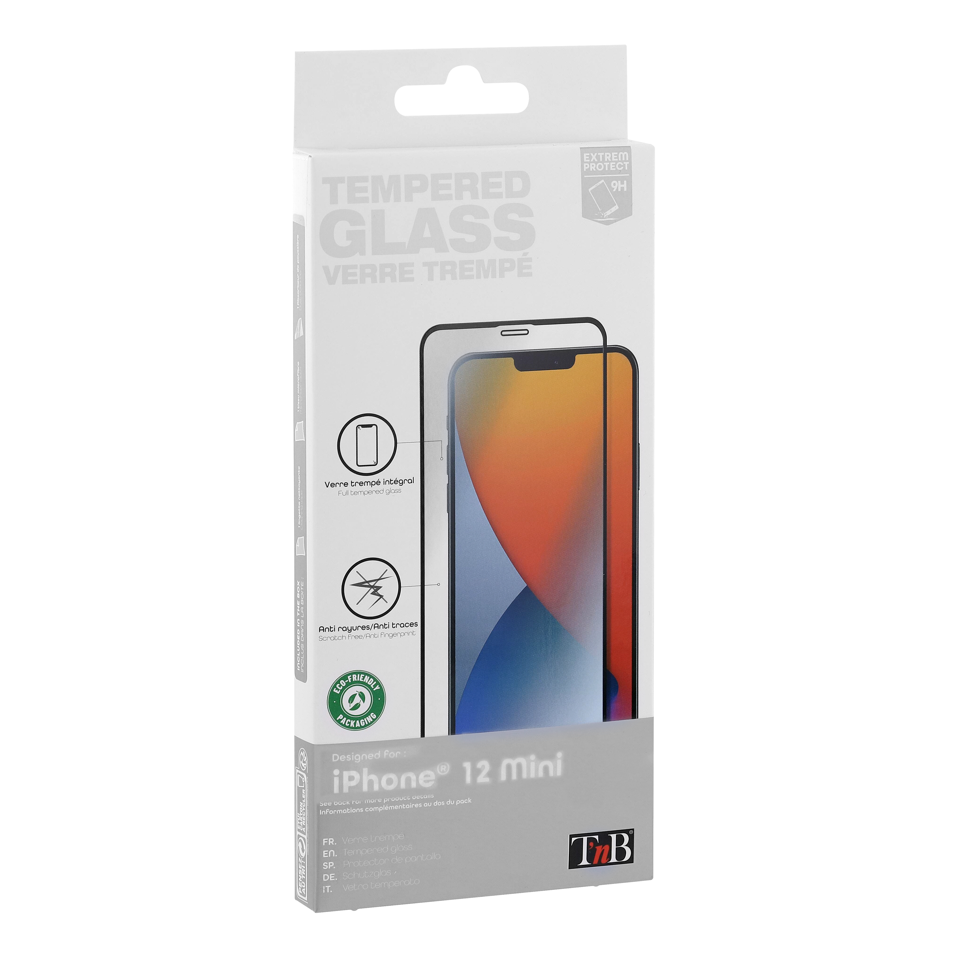 Protection intégrale en verre trempé pour iPhone 12 Mini.2