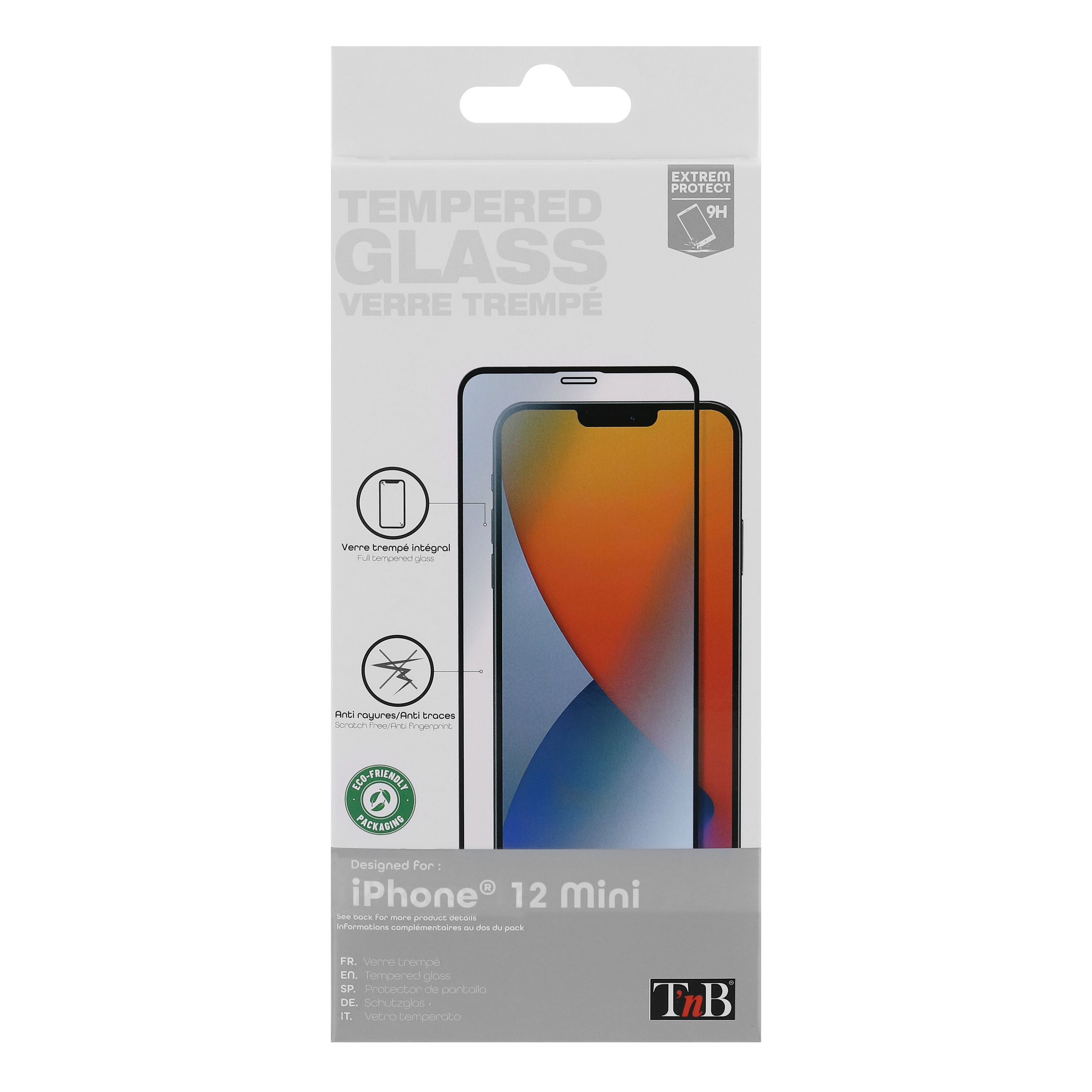 Protection intégrale en verre trempé pour iPhone 12 Mini.3