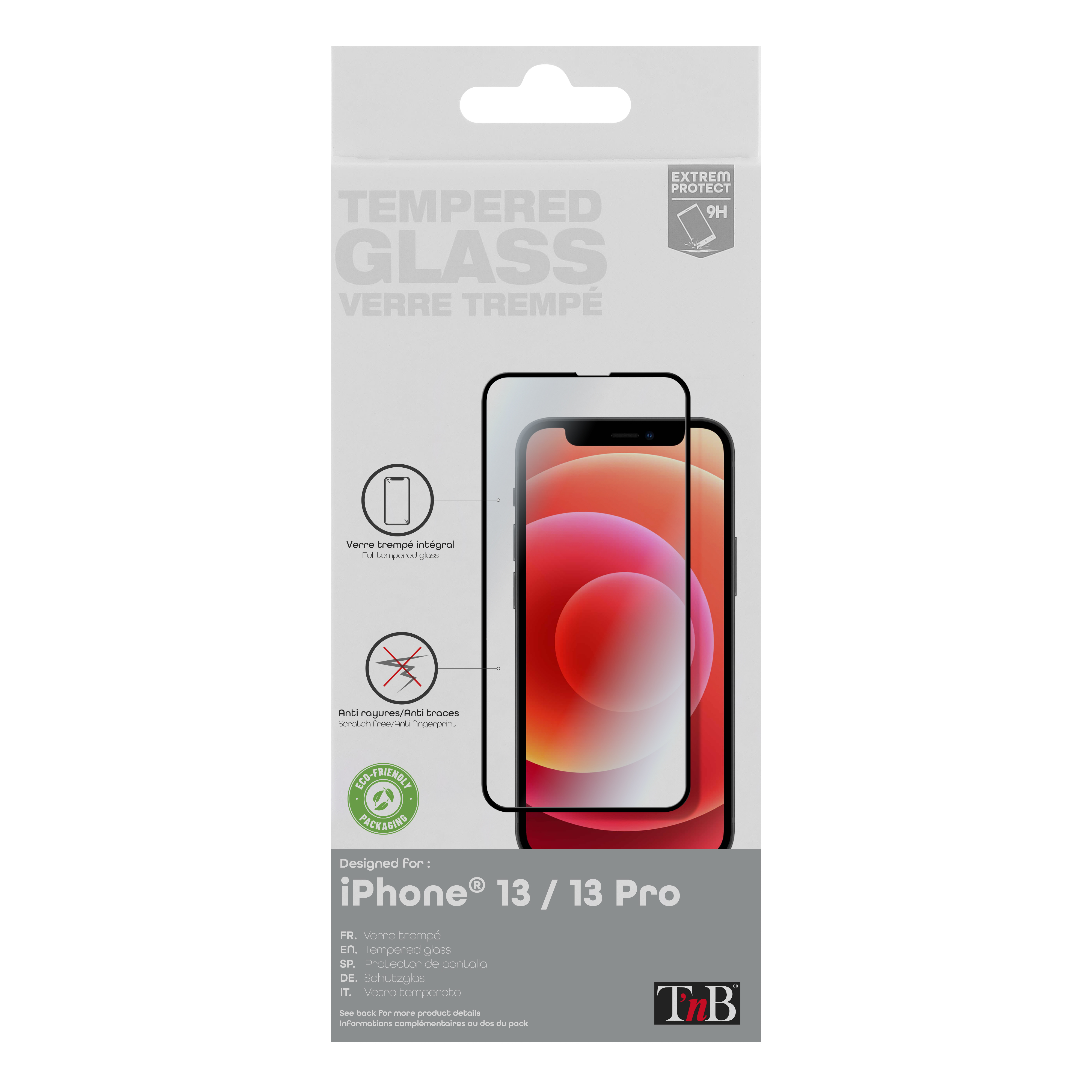 Protection intégrale en verre trempé pour iPhone 13 et 13 Pro3