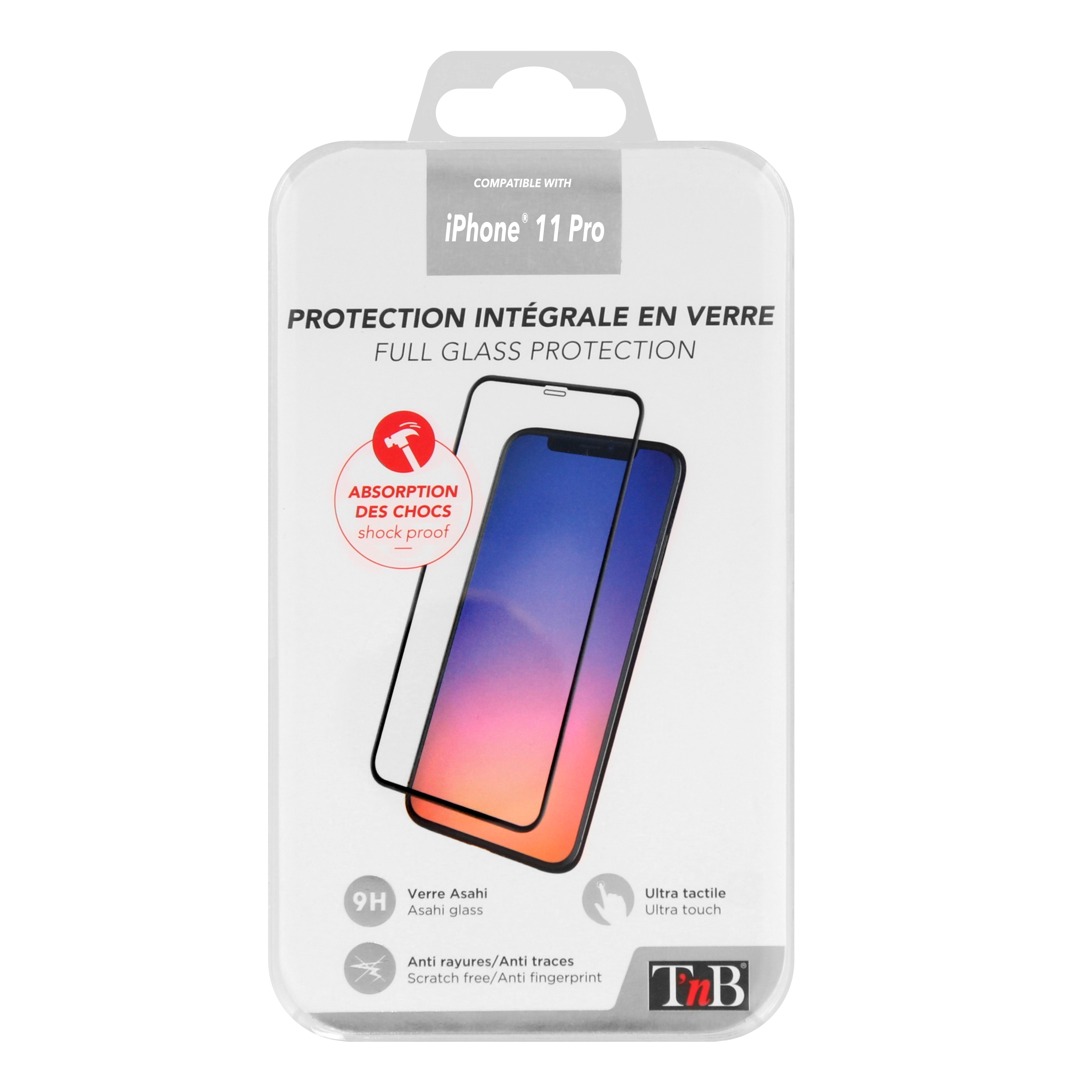 Protección total en cristal templado para iPhone 11 Pro.2