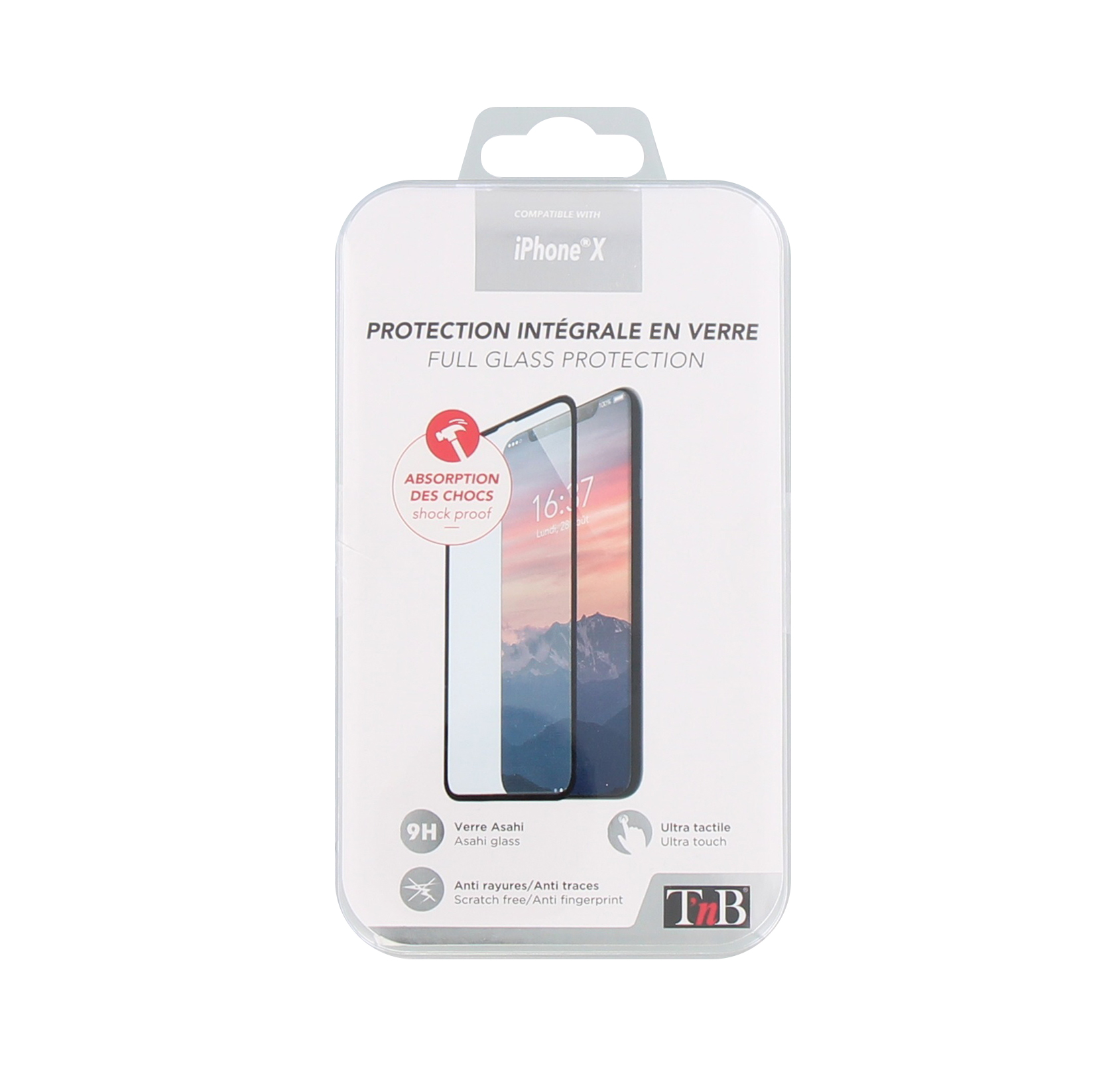 Protection intégrale en verre trempé pour iPhone X.2