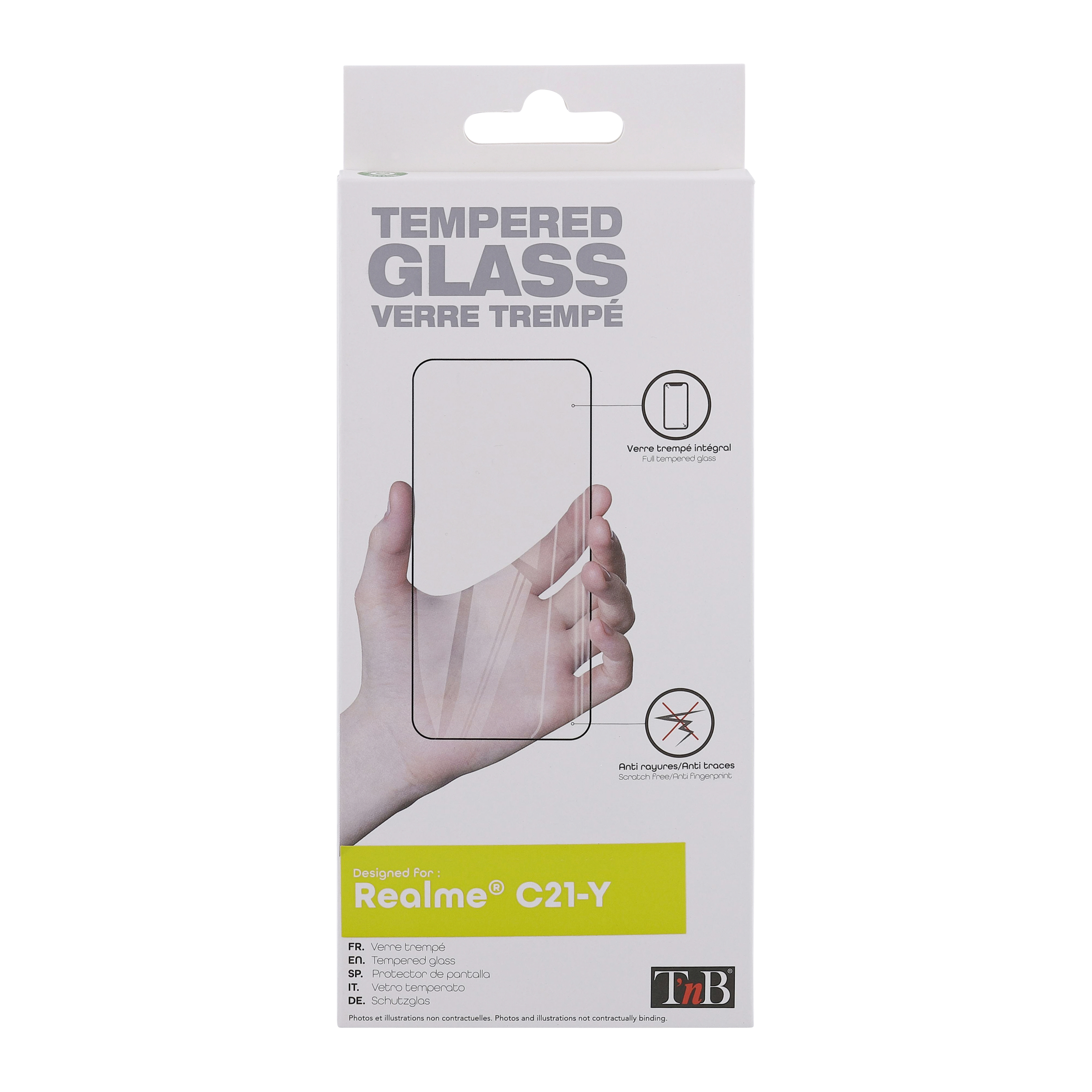 Full Cover Tempered Glass Screen Protector for Realme C21Y1