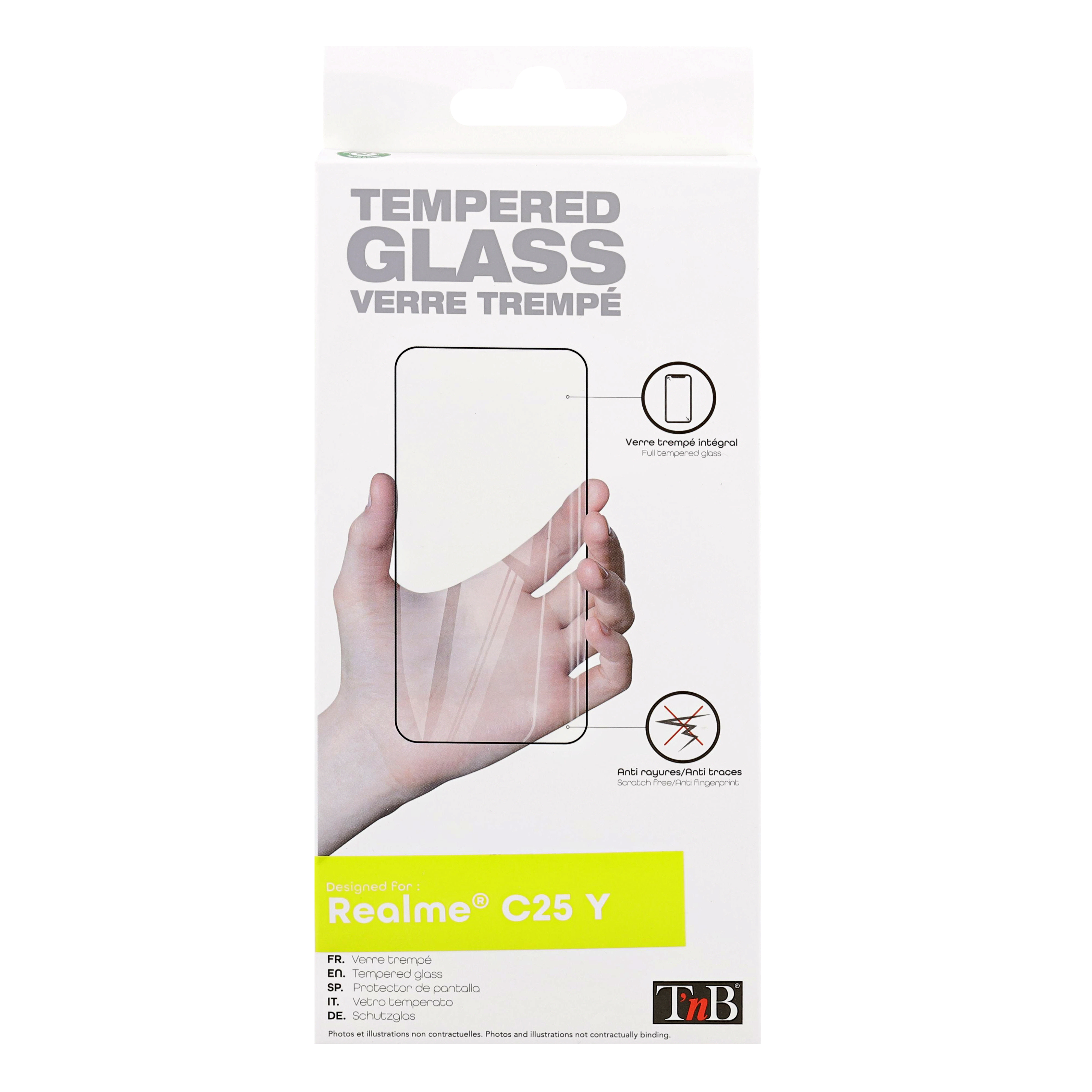 Full Cover Tempered Glass Screen Protector for Realme C25Y1