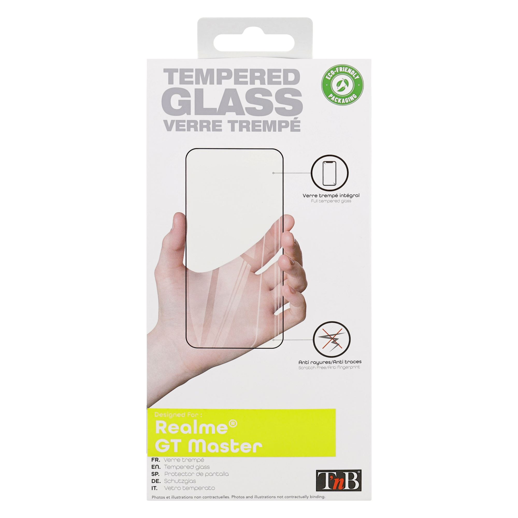 Protección completa de cristal templado para Realme GT Master1