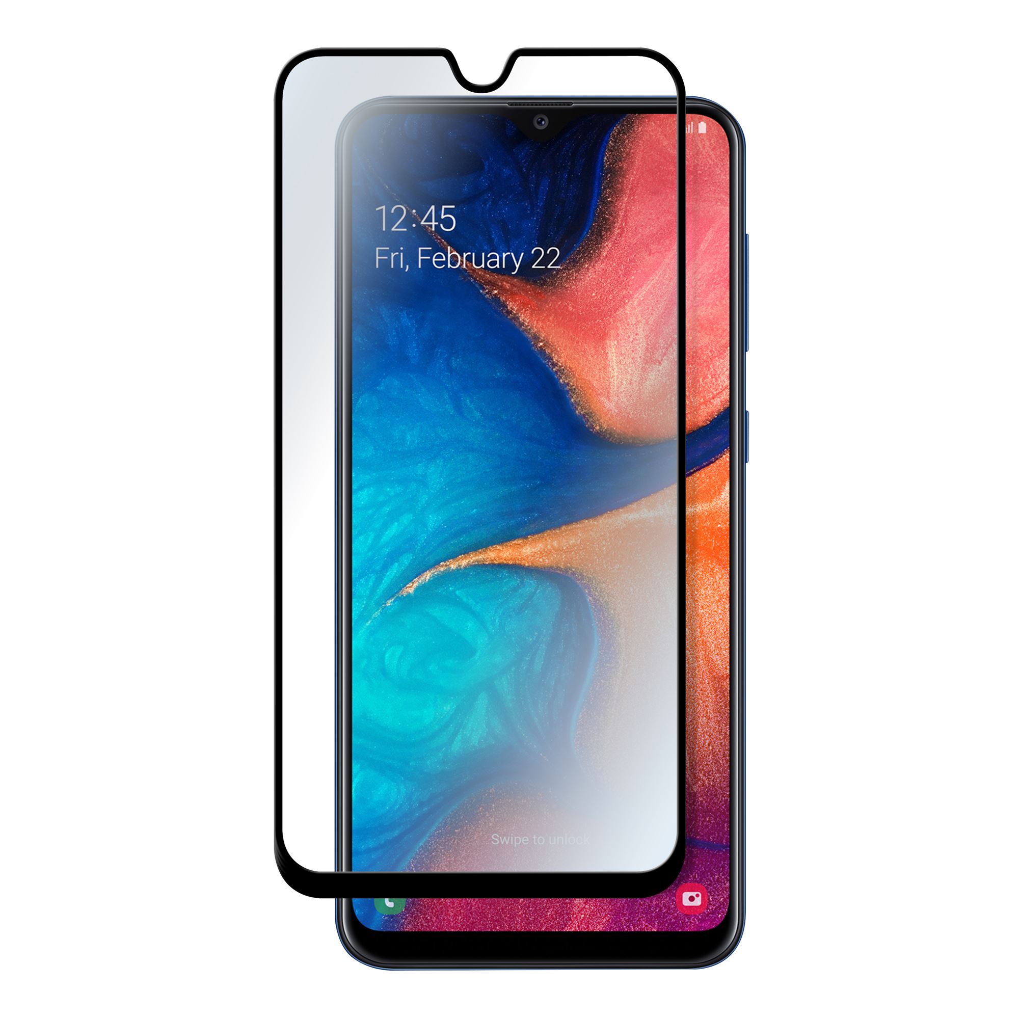 Full Cover Tempered Glass Screen Protector for Samsung Galaxy A20E1