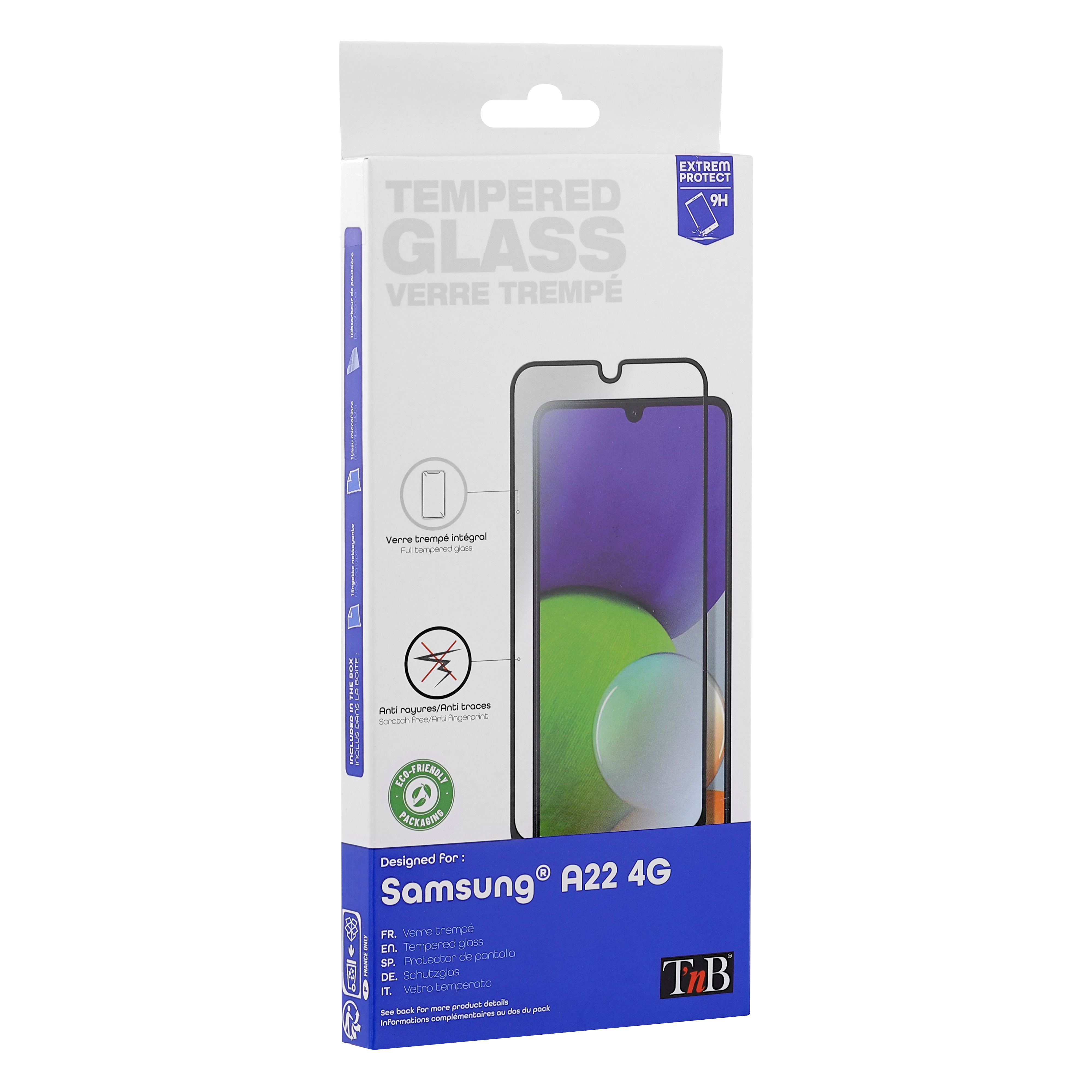 Protection intégrale en verre trempé pour Samsung Galaxy A22 4G2