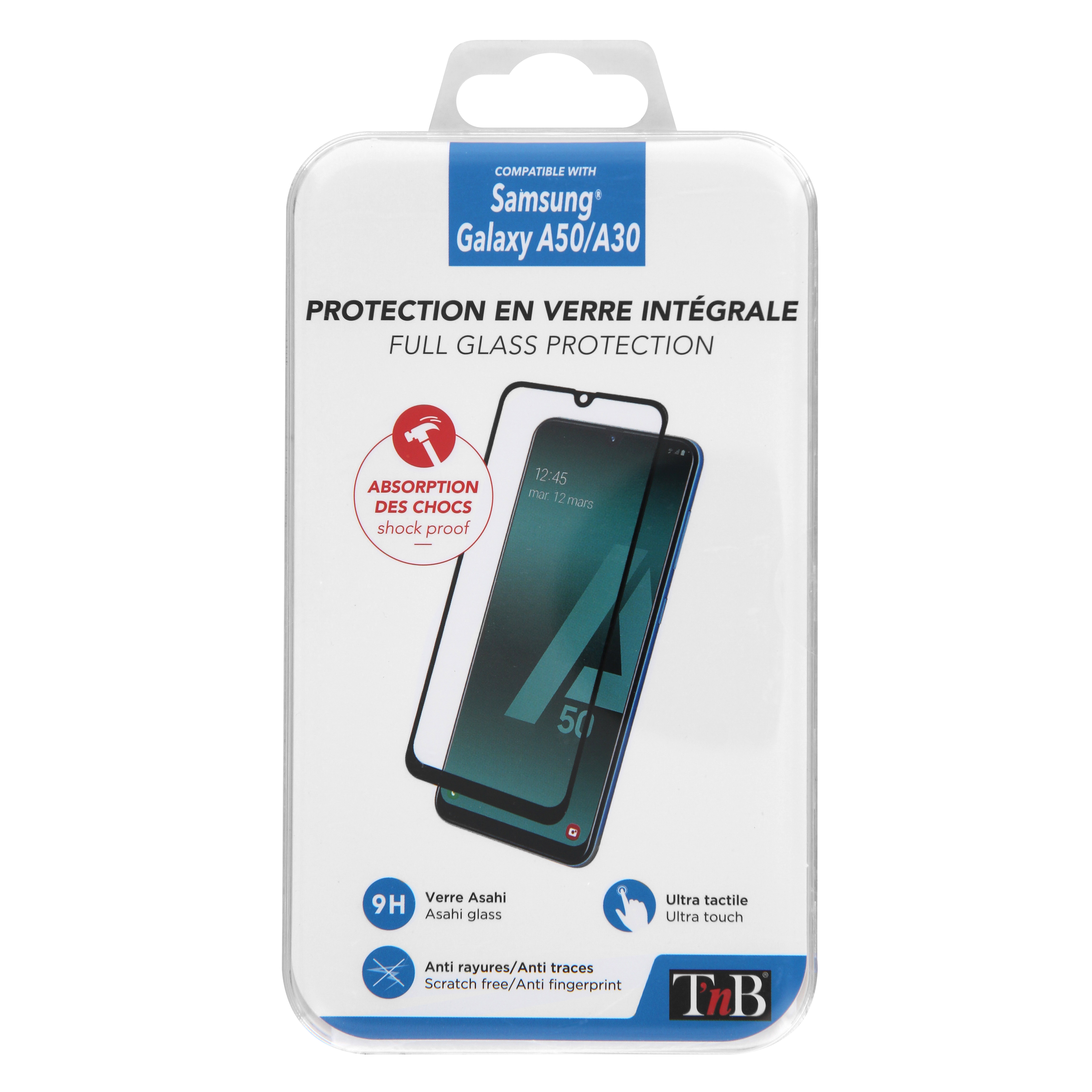 Full Cover Tempered Glass Screen Protector for Samsung Galaxy A50 / A302
