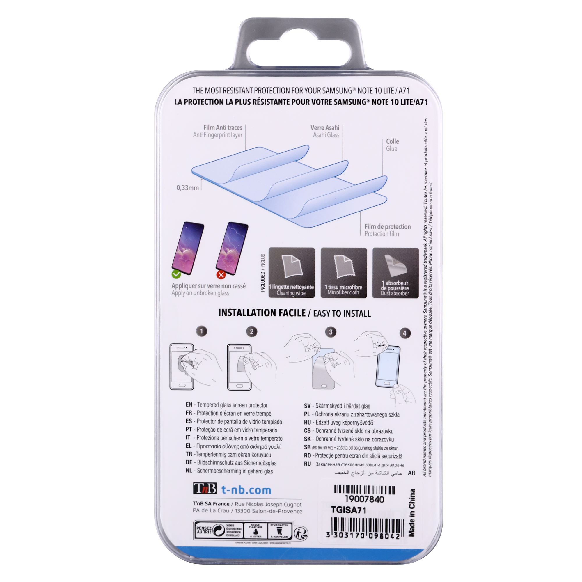 Full Cover Tempered Glass Screen Protector for Samsung Galaxy A71 and Note 10 lite3