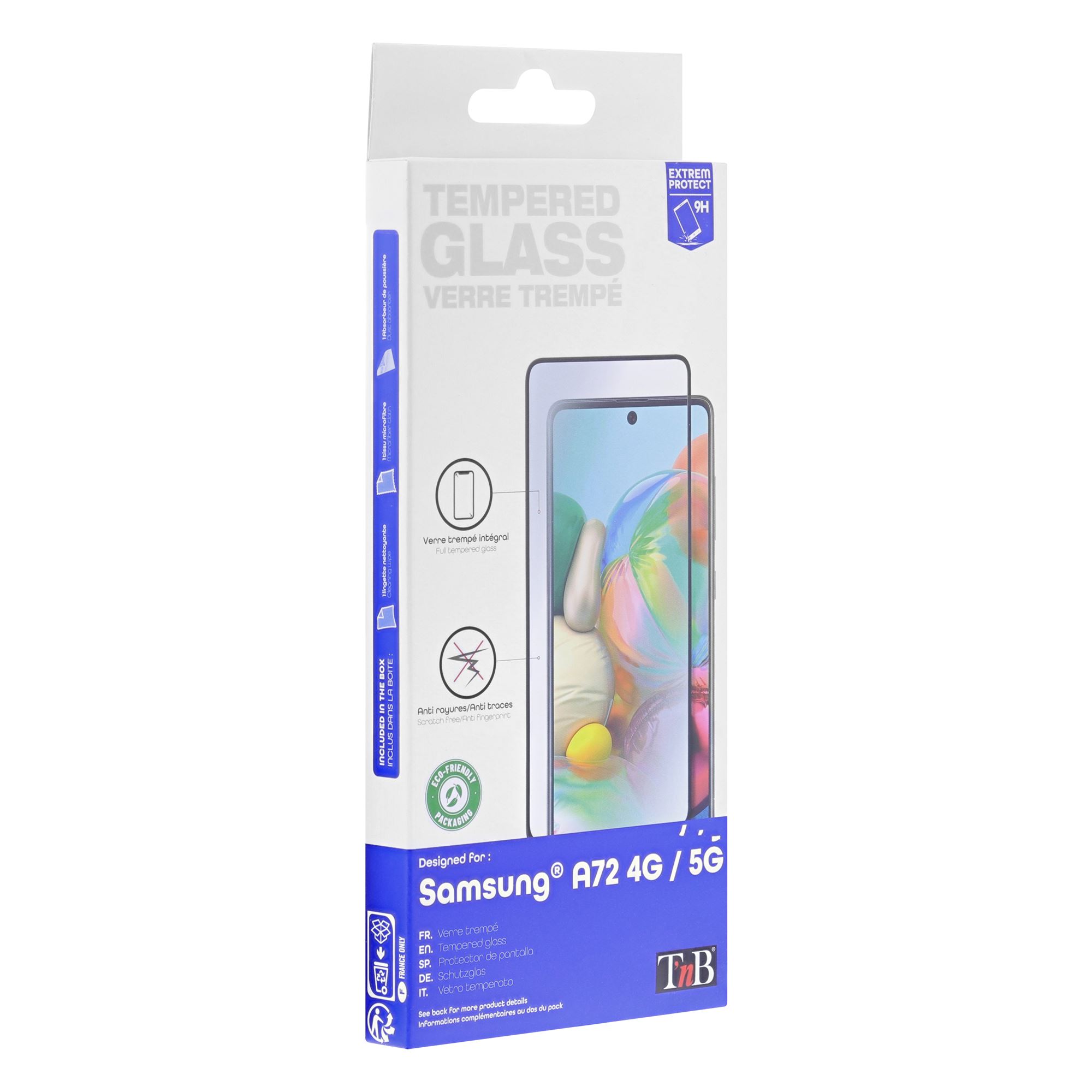 Protection intégrale en verre trempé pour Samsung Galaxy A72 4G et 5G2